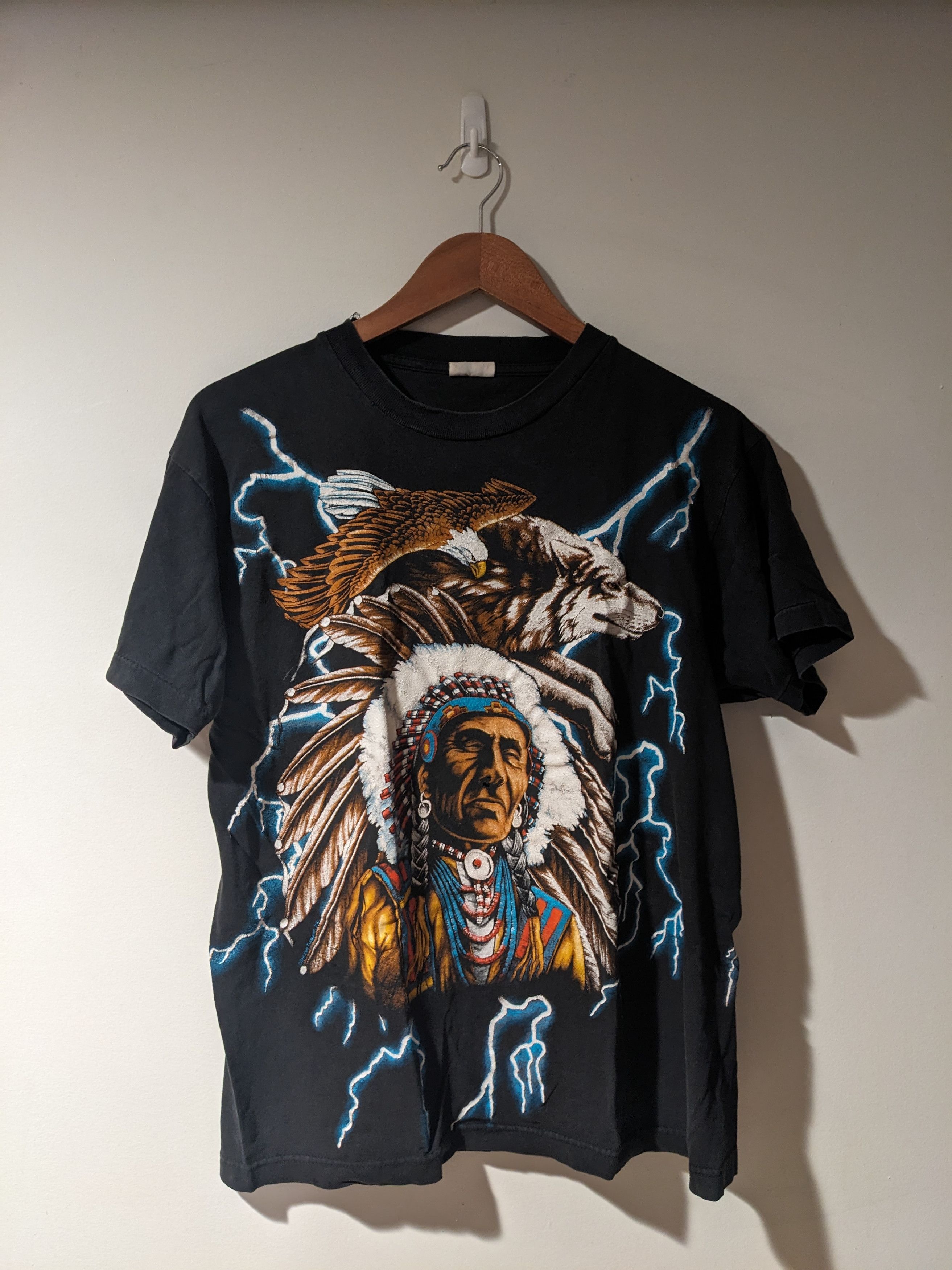 Vintage high quality 90s American Thunder Unicorn Carousel T-shirt