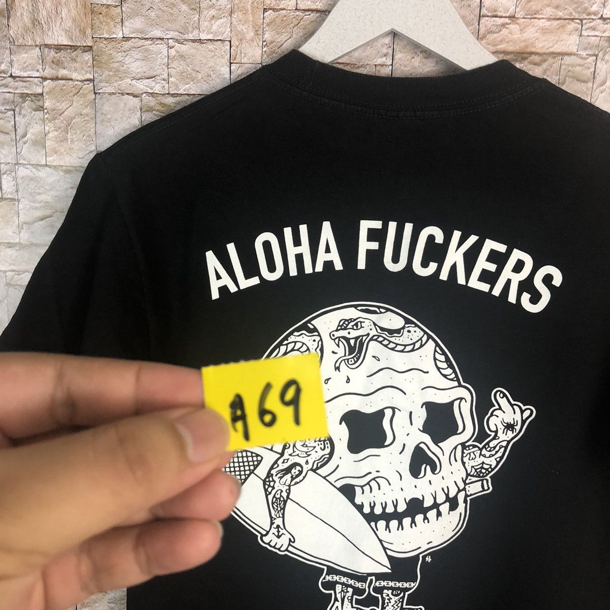 Lurking Class Lurking Class Aloha Fucker skull Black Tshirt #A69 Size US S / EU 44-46 / 1 - 3 Thumbnail