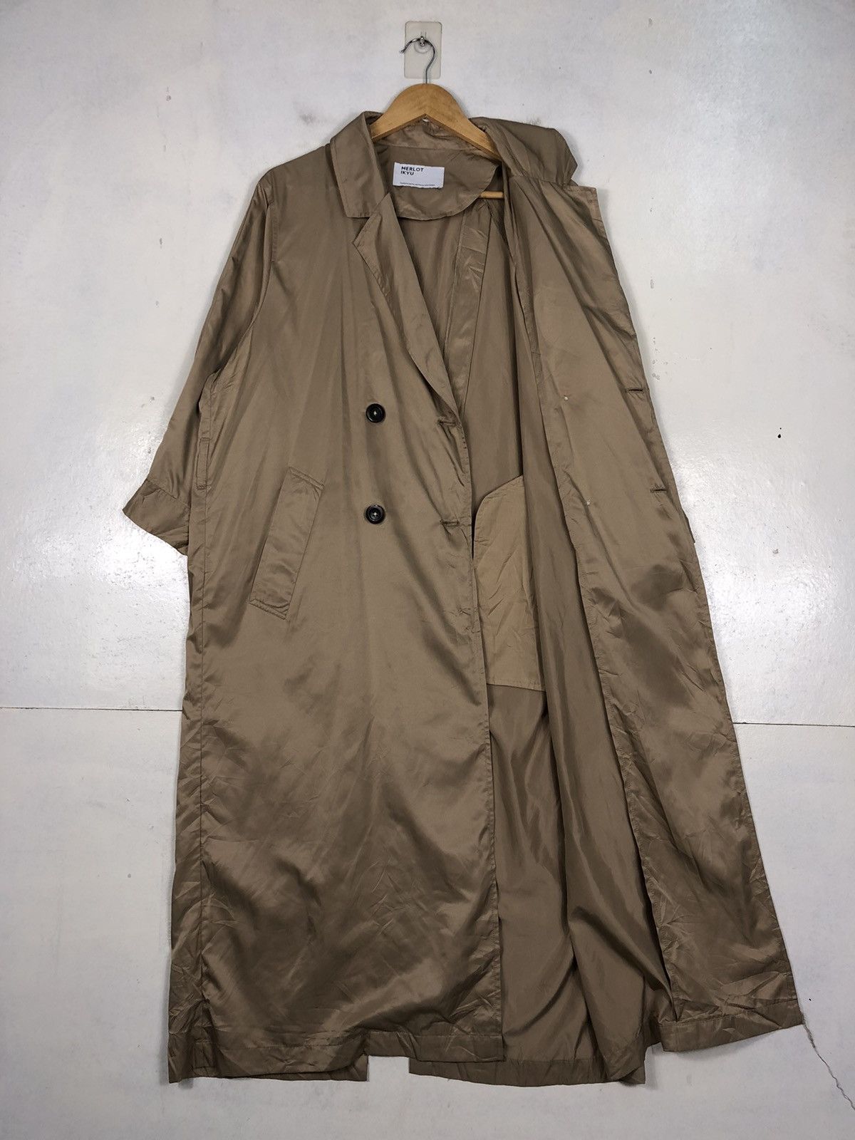 Japanese Brand × Other Merlot Ikyu Double Breasted Overcoat Size US M / EU 48-50 / 2 - 10 Thumbnail