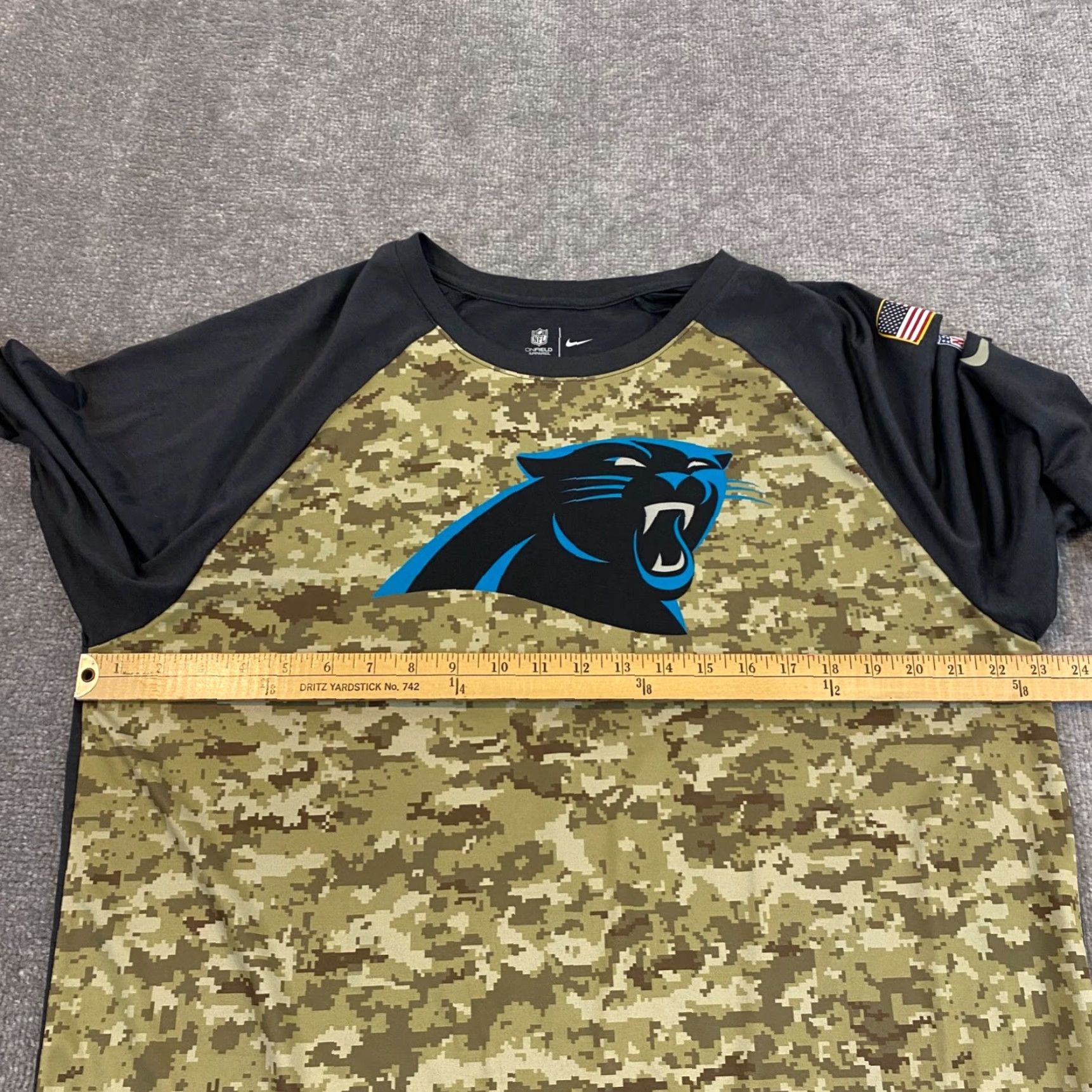 Nike Nike Shirt Mens XL Dri-Fit Football Carolina Panthers Salute To Service On-Field Size US XL / EU 56 / 4 - 6 Thumbnail