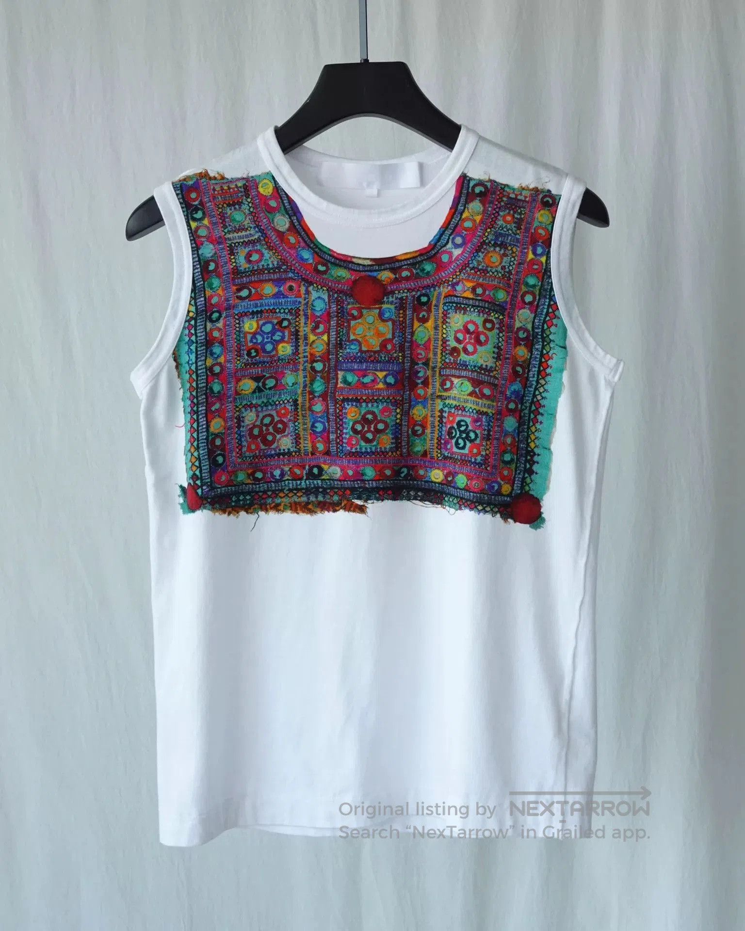 Comme des Garcons Floral Print Sleeveless Summer Top. Size S / US 4 / IT 40 - 3 Thumbnail