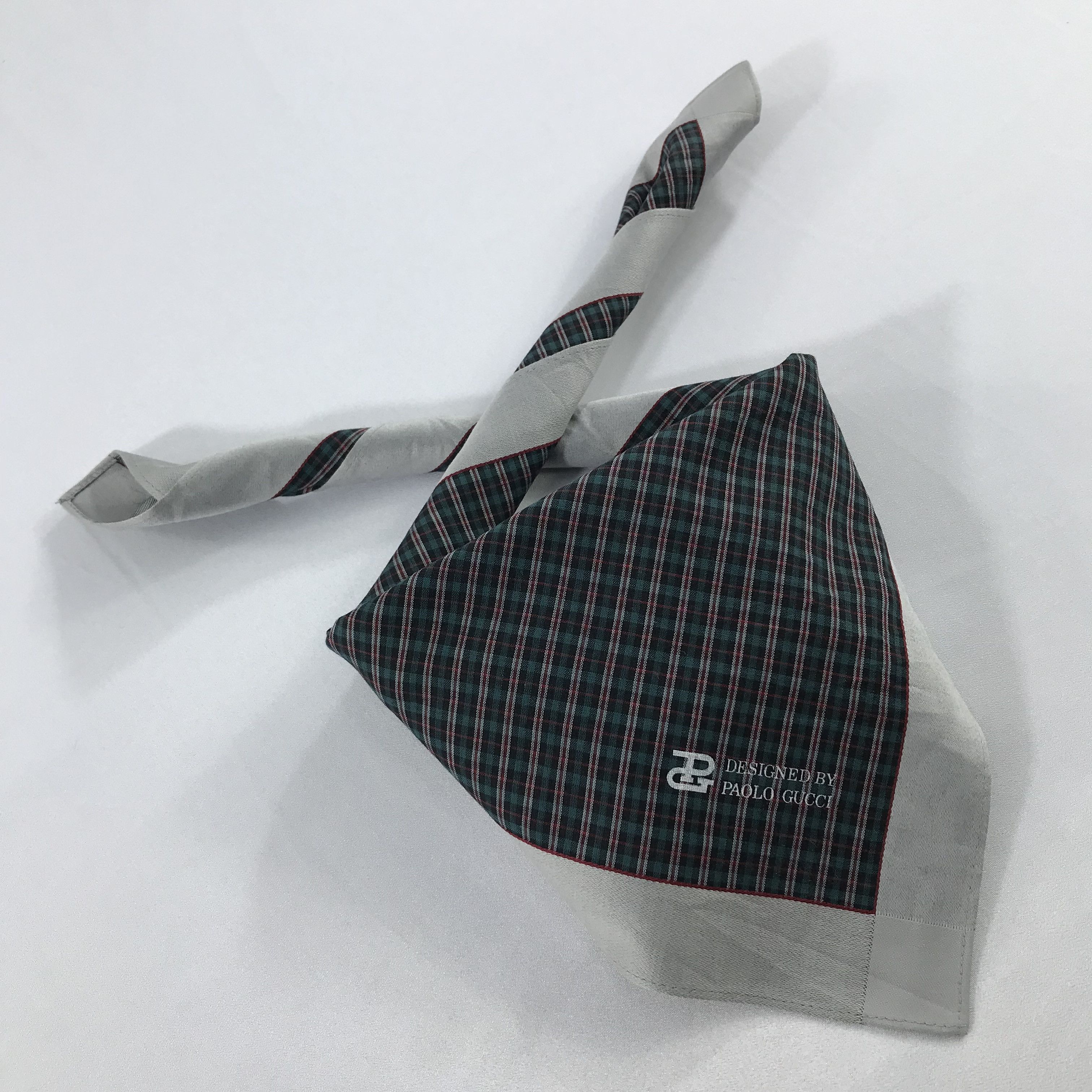Paolo Gucci × Vintage Paolo Gucci Bandana / Handkerchief / Neckerchief - S2478 Size ONE SIZE - 4 Thumbnail