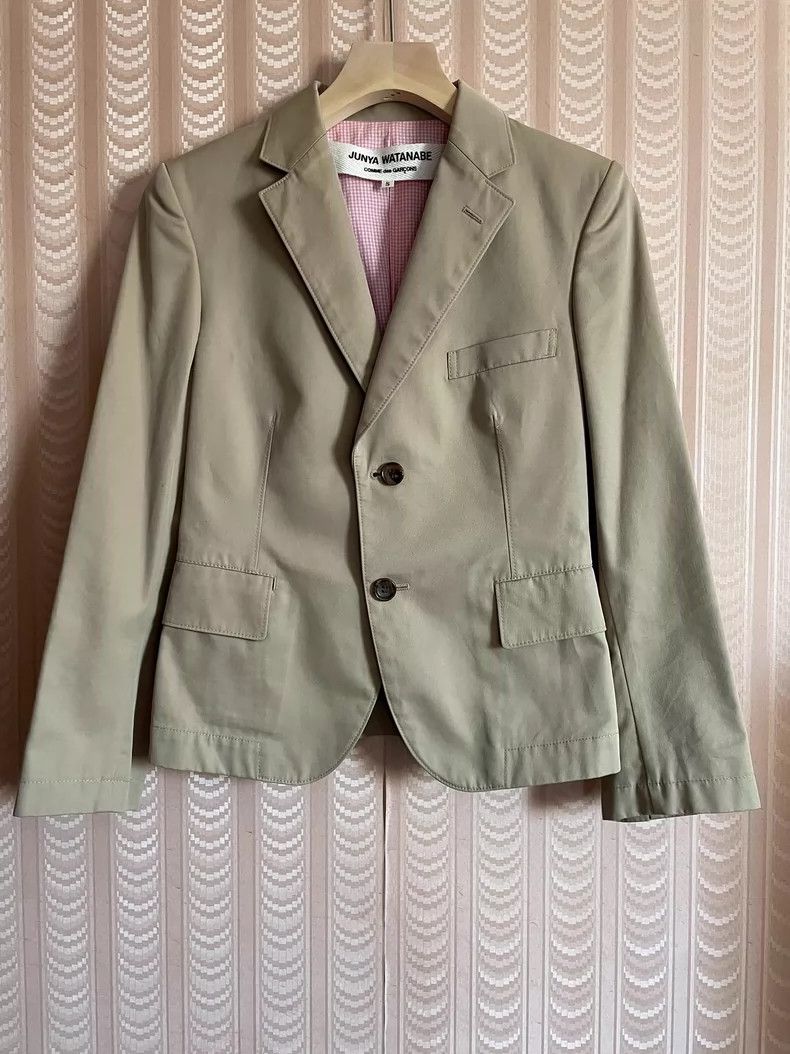 Comme des Garcons Comme Des Garcons Khaki Blazer Top Jacket Size S / US 4 / IT 40 - 1 Thumbnail