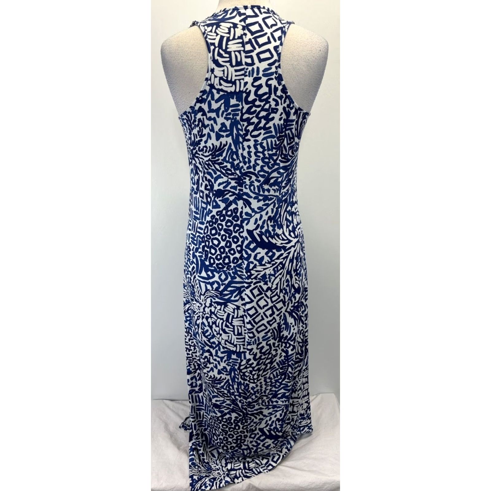 Lilly Pulitzer Lilly Pulitzer Kerri Maxi Tank Dress Women’s M Indigo Home Slice Pineapple Pima Dress Maxi Beach Colorful Resort Wear Cruisewomens Size M / US 6-8 / IT 42-44 - 3 Thumbnail
