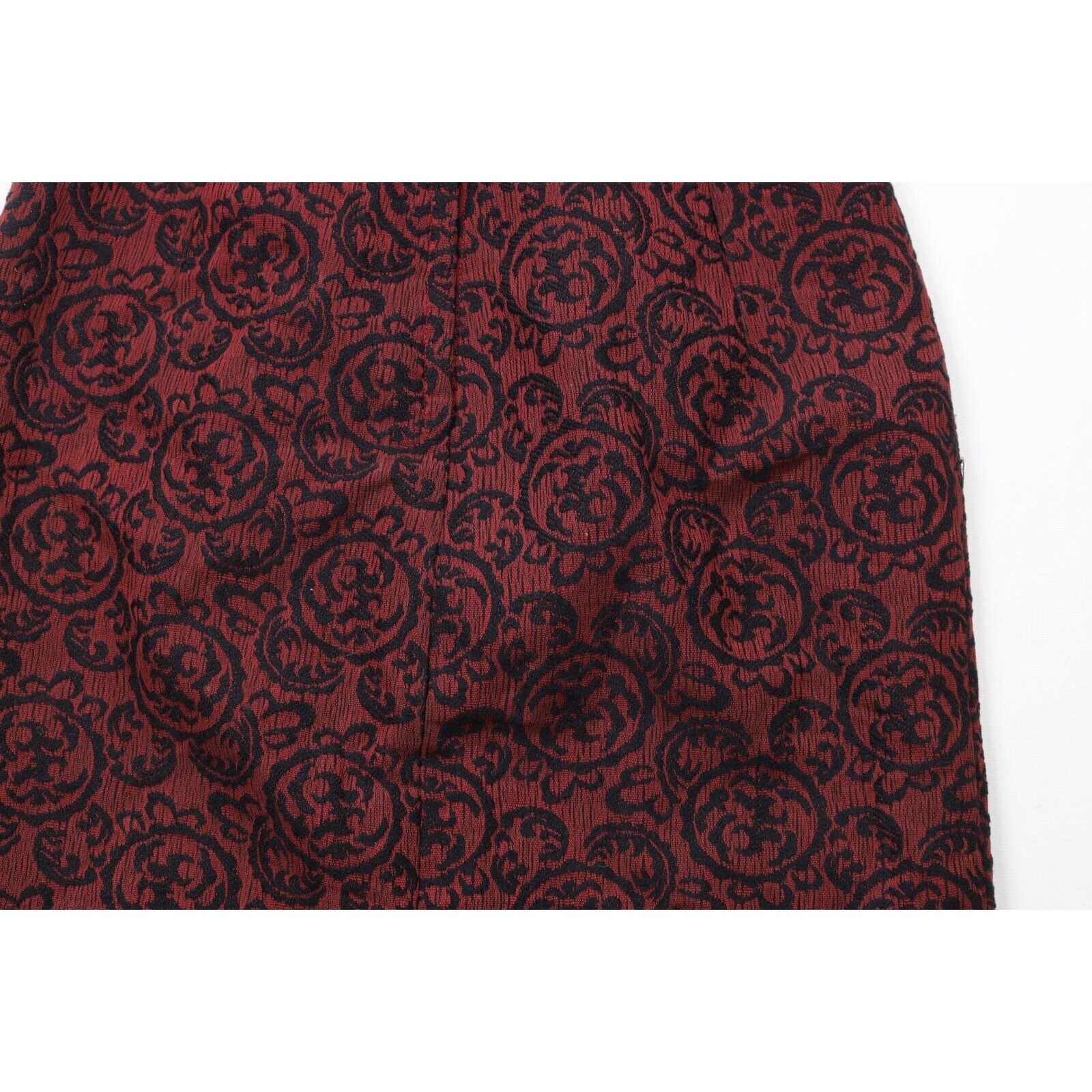 Vintage Vintage 50s 60s Rockabilly Goth Jacquard Paisley Skirt Size 28" / US 6 / IT 42 - 9 Thumbnail