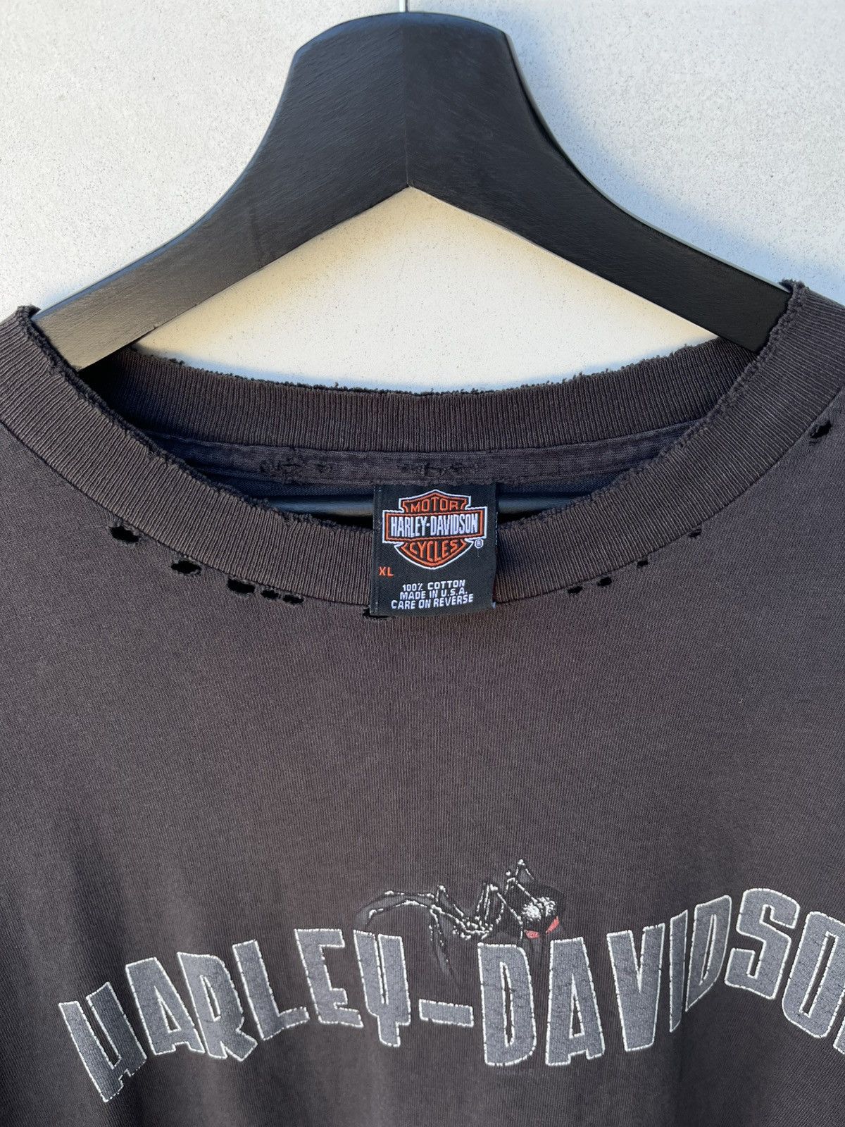Harley Davidson Vintage Faded Harley Davidson Spider Longsleeve Size XL Size US XL / EU 56 / 4 - 4 Thumbnail