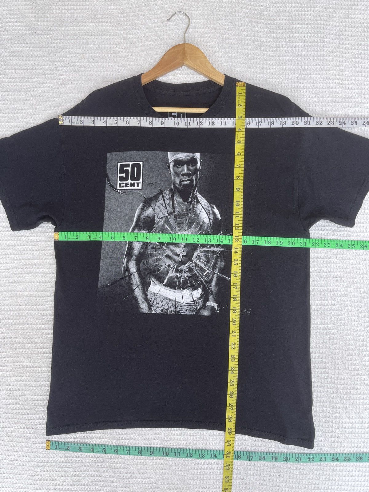 50 Cent Rare🔥Vintage 50 Cent ERD GRUNGE TEE Size US L / EU 52-54 / 3 - 8 Thumbnail