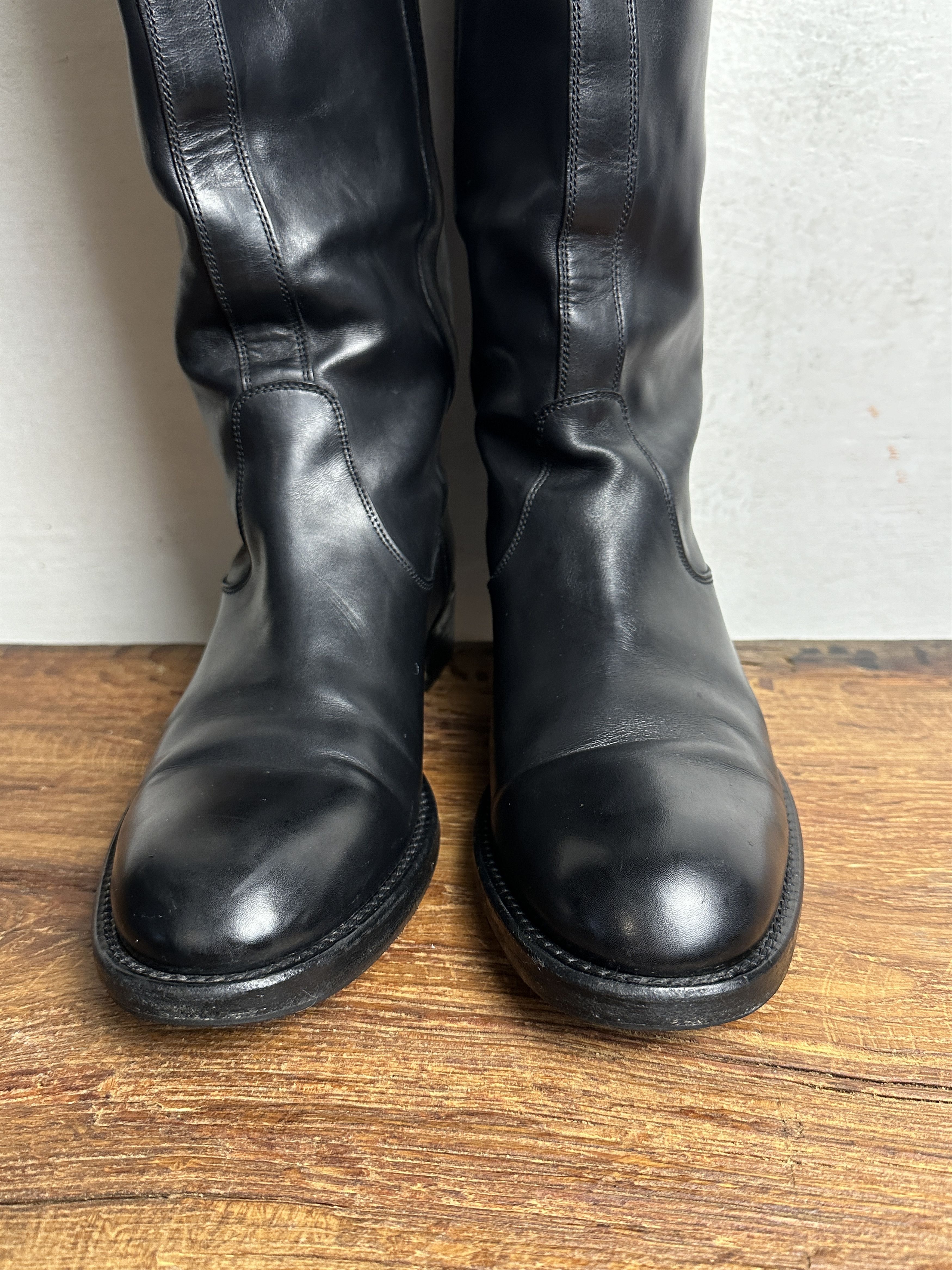 Gucci Gucci Web Accent Leather Riding Boots Size US 11 / IT 41 - 8 Thumbnail