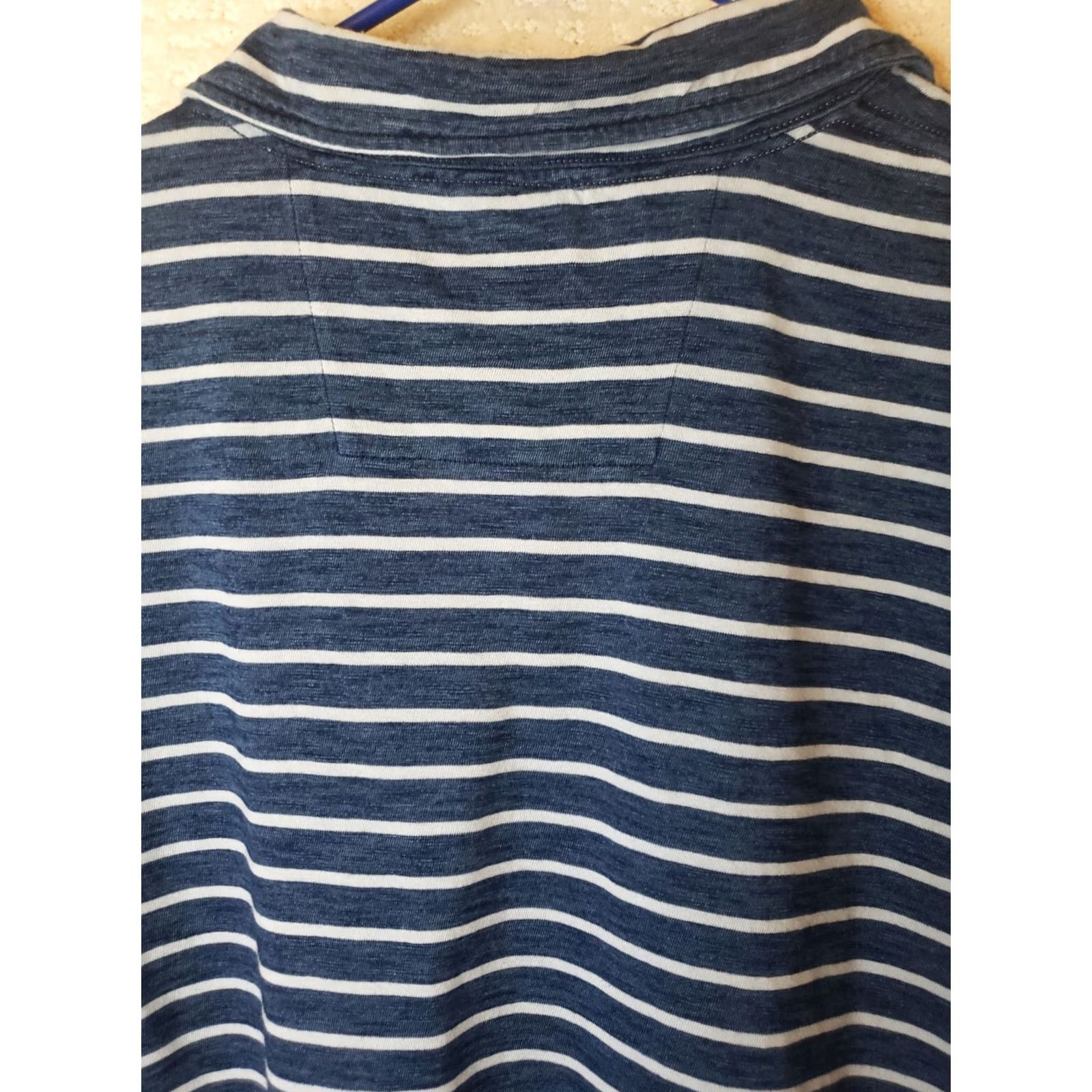 Southern Tide Southern Tide Golf Polo Shirt Mens Regular XL Blue Striped Collared Stretch Size US XL / EU 56 / 4 - 7 Thumbnail