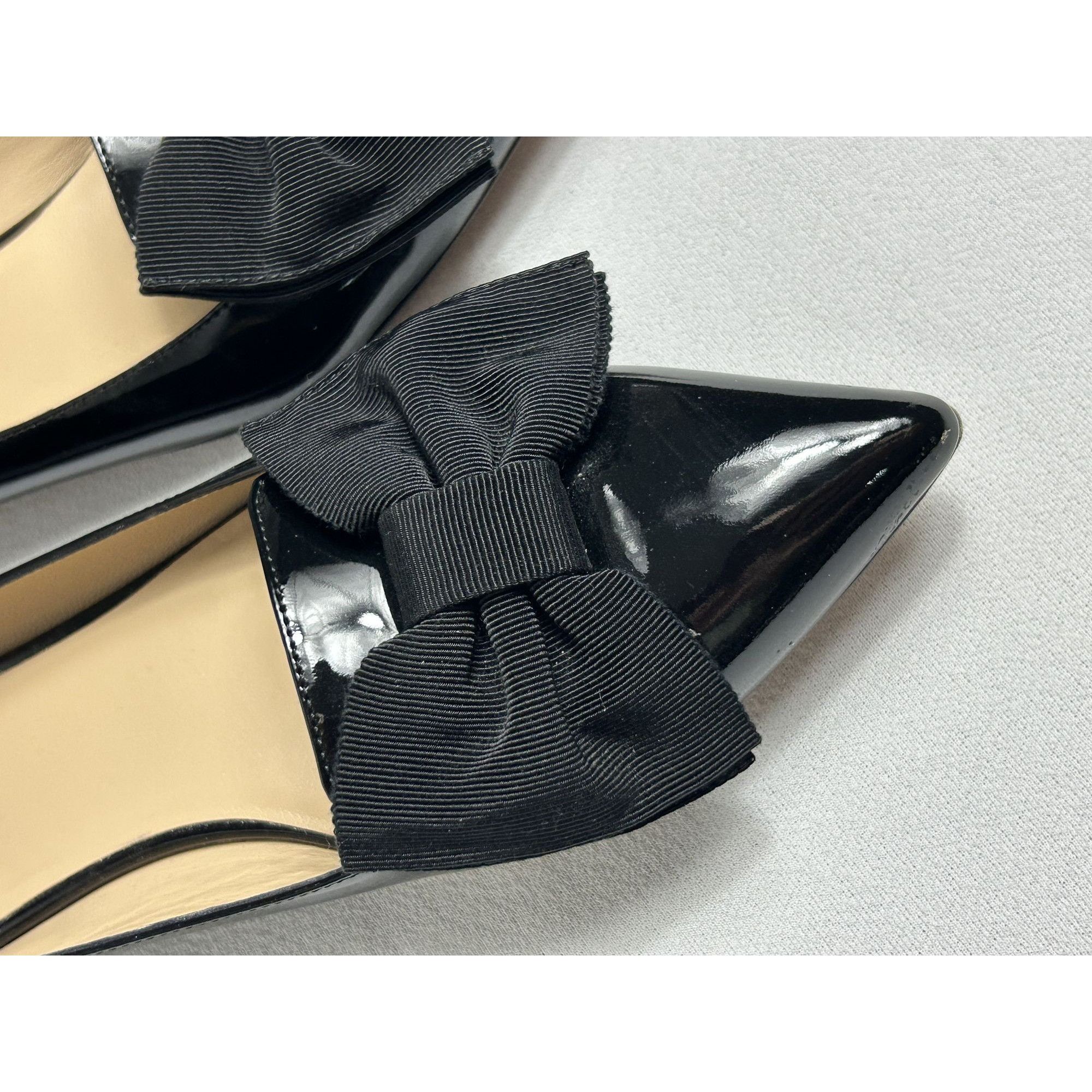 M.Gemi M. Gemi Patent Leather Pointed Toe Bow Flat in Black - Sz 40 Size US 10 / IT 40 - 5 Thumbnail