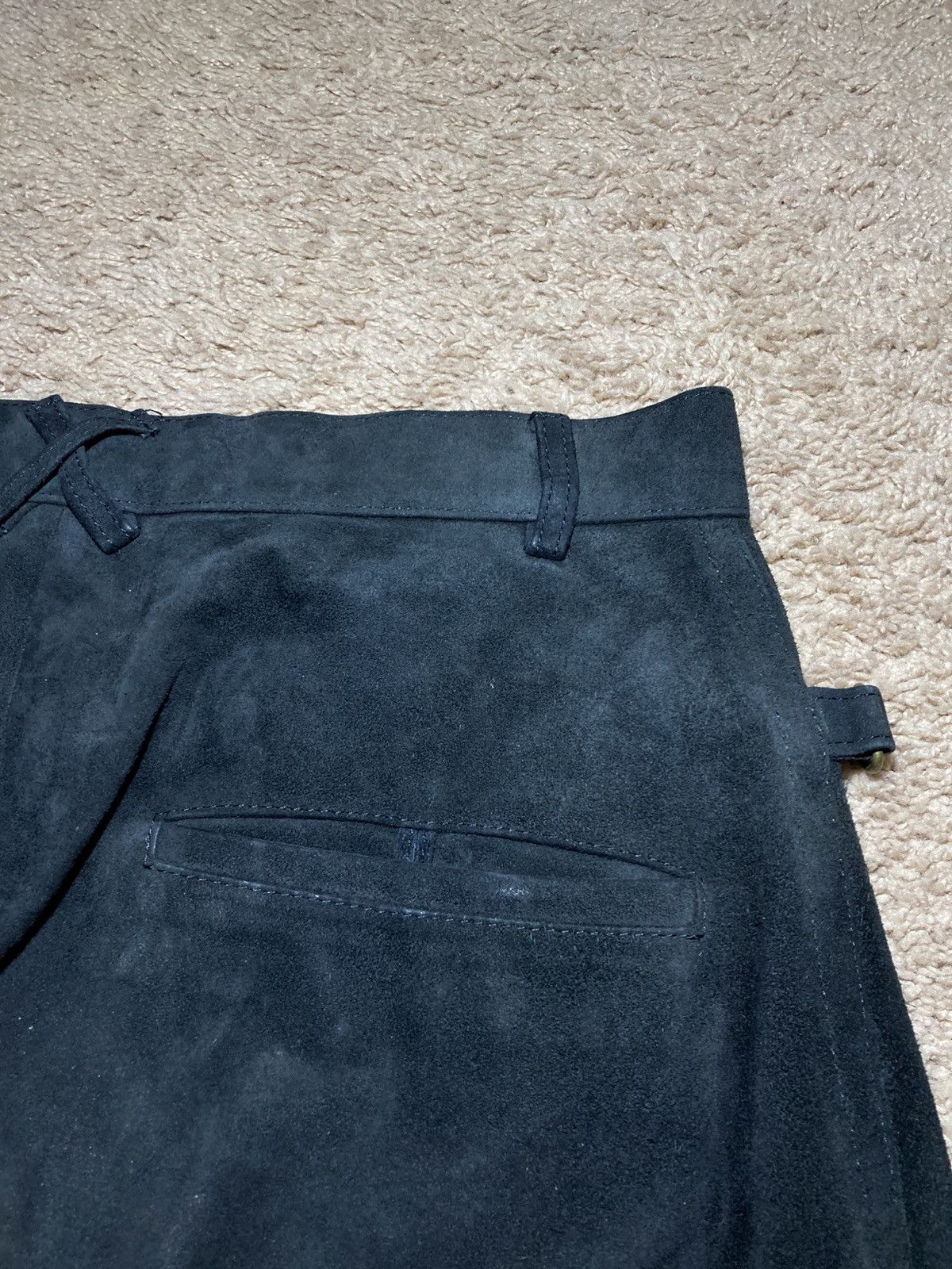 Beauty Beast AW98 Beauty:Beast Suede Leather Rider Pants 1998 90s Cowboy Size US 32 / EU 48 - 10 Thumbnail