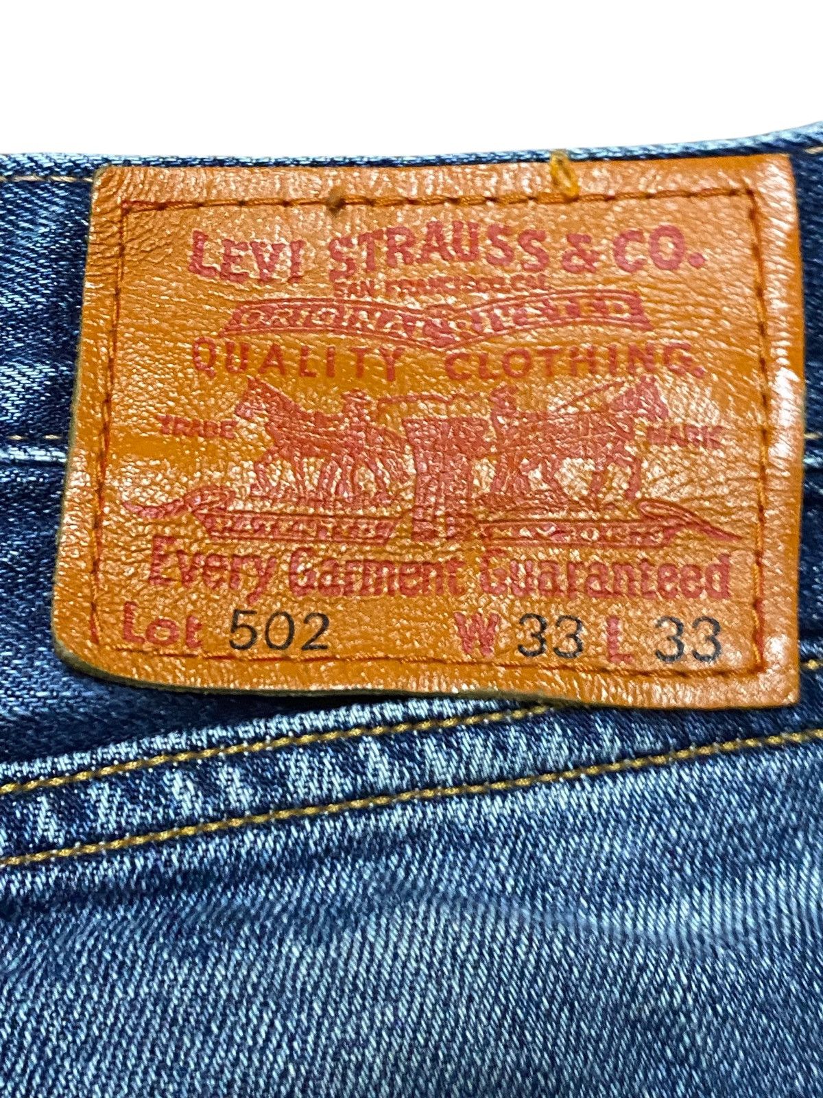 Levi's Vintage Classic Levis 502 Grunge Distressed Loose Jeans Size US 33 - 13 Thumbnail