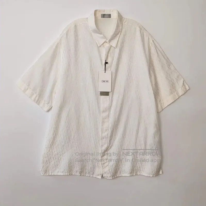 Dior Dior White Silk Men's Shirt Size L . Size US L / EU 52-54 / 3 - 1 Thumbnail