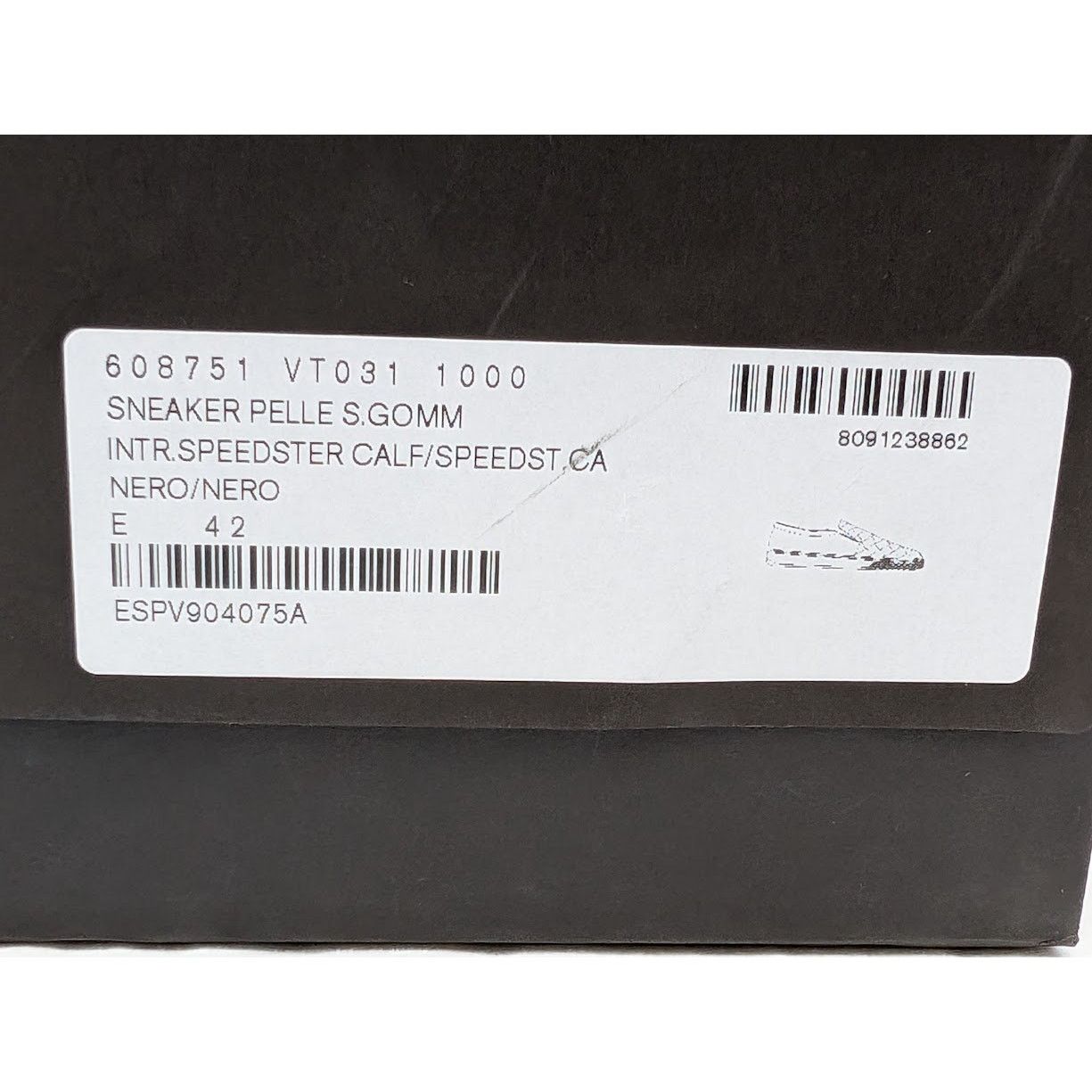 Bottega Veneta o1rshd1 Q:2/Sneakers Intrecciato Calf Speedster Calf in Nero Size US 9 / EU 42 - 23 Thumbnail