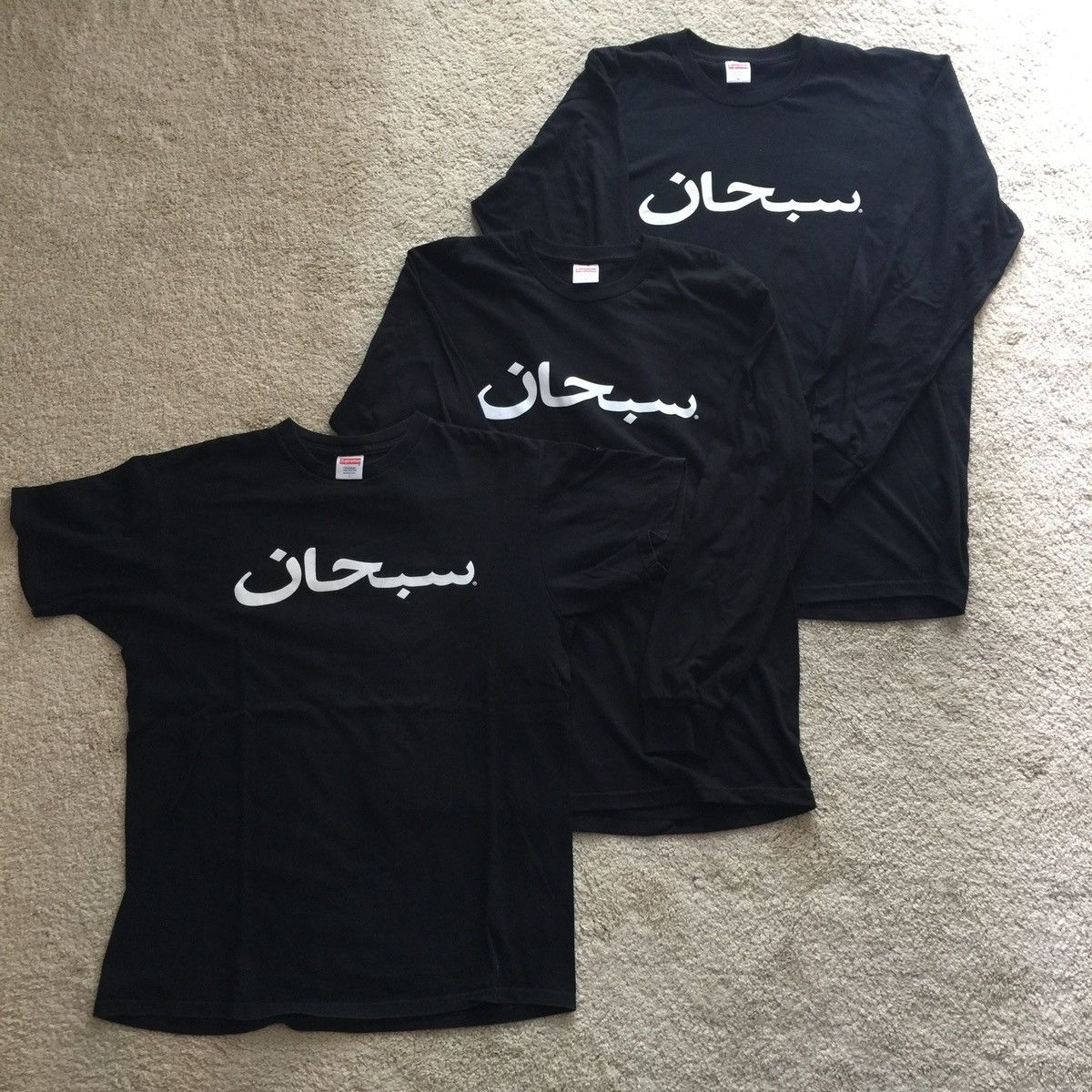 image of Supreme Arabic Longsleeve L/s XL in Black, Men's