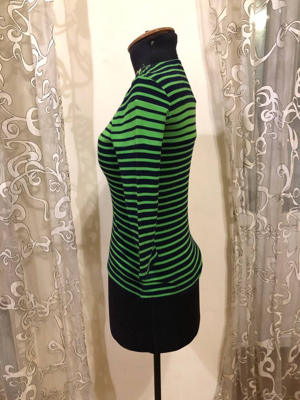 Polo Ralph Lauren Lauren Ralph Lauren Petite Striped Sweater Green tag Size XS / US 0-2 / IT 36-38 - 6 Thumbnail