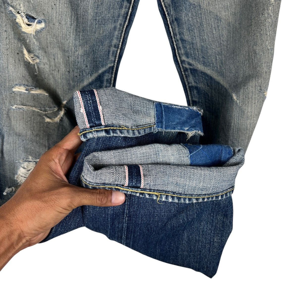 Levi's Vintage Clothing 90s Vintage Lvc Levis Lot 503B Selvedge Big E Denim Jeans Size US 30 / EU 46 - 15 Thumbnail