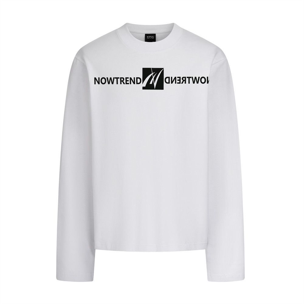 Vintage Loose round neck men's letter print long sleeve T-shirt Size US M / EU 48-50 / 2 - 1 Thumbnail