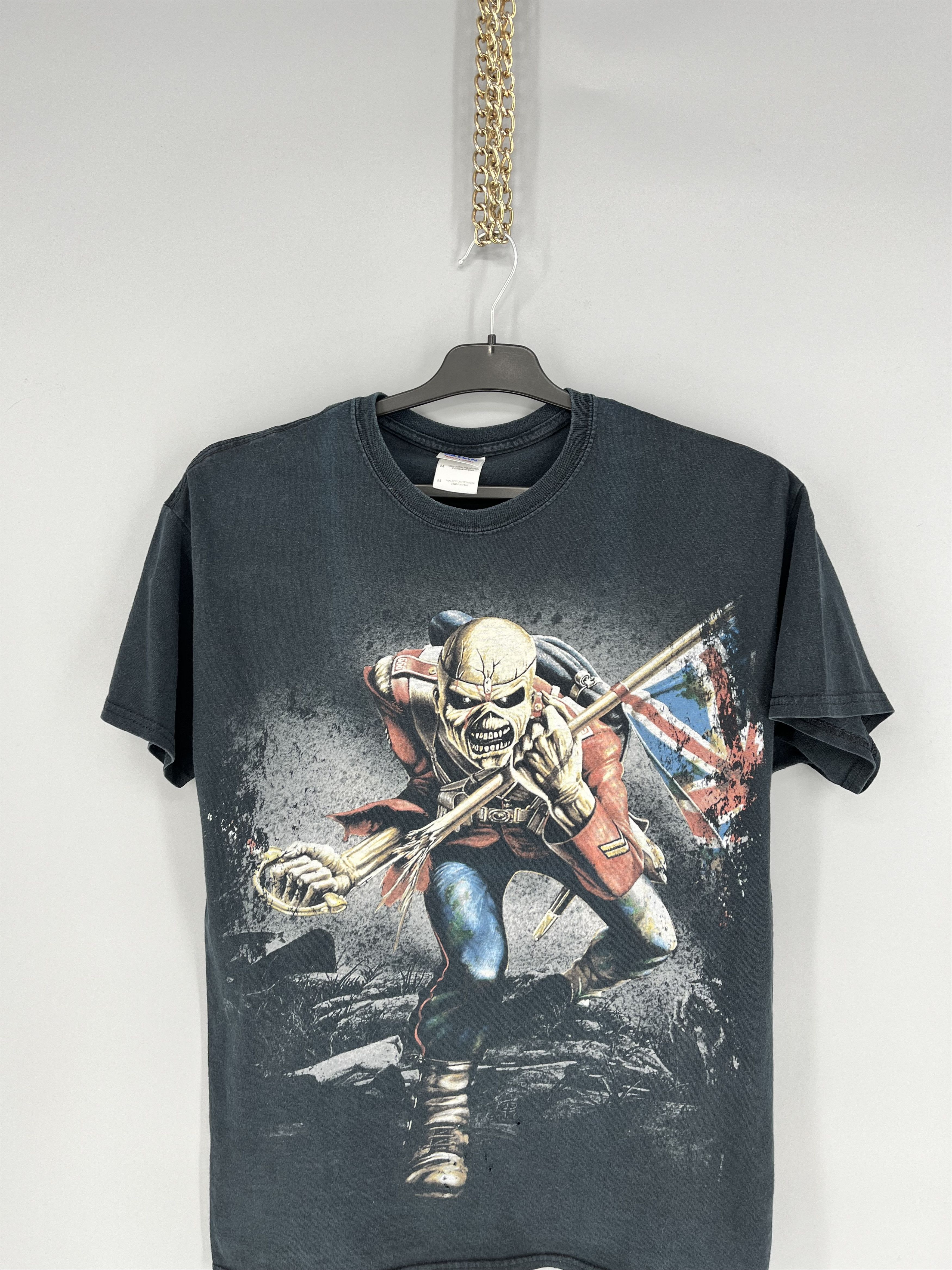 Band Tees Faded Iron Maiden The Trooper Heavy Metal Band Tee Size M Size US M / EU 48-50 / 2 - 6 Thumbnail