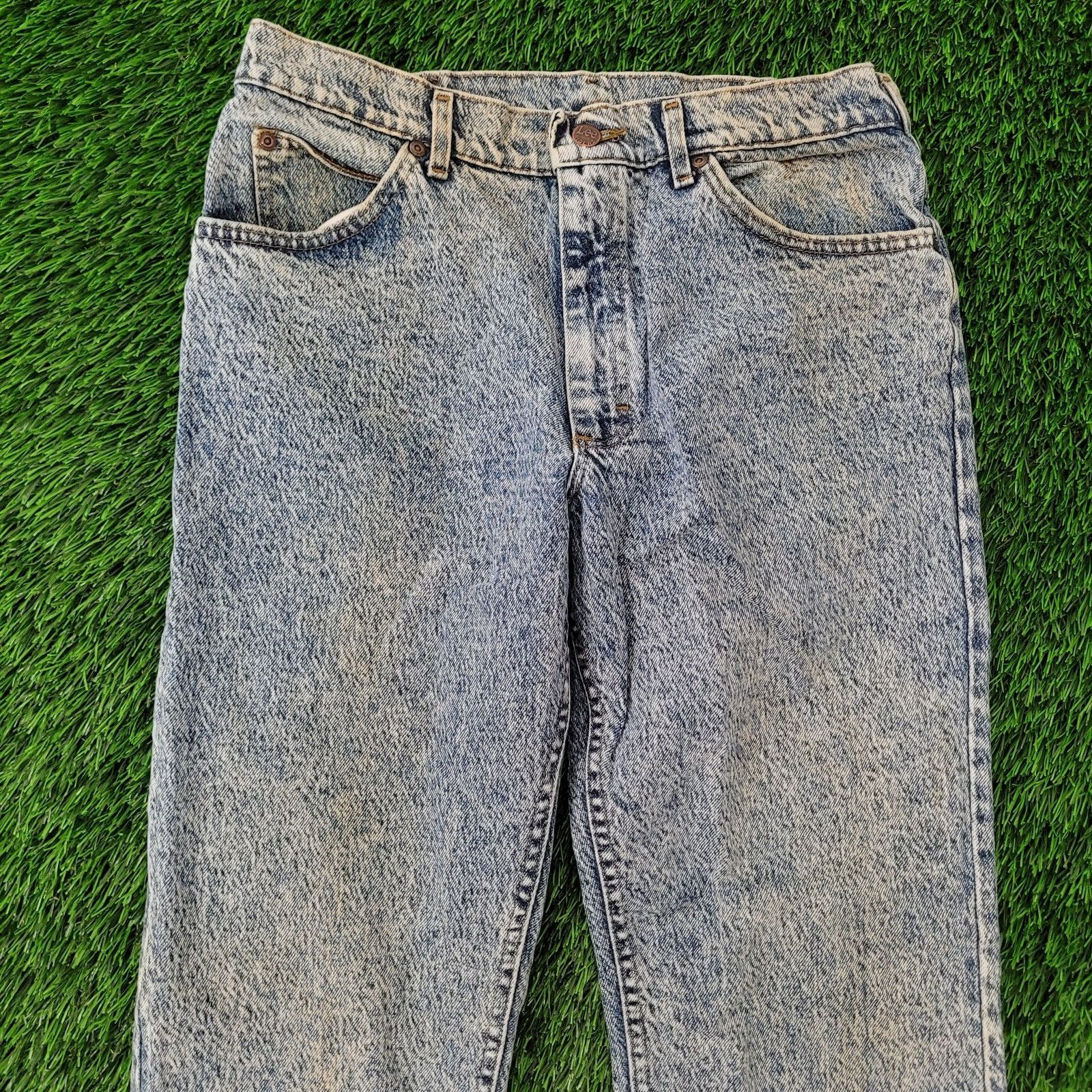 Lee VTG 80s Lee Riders Acid-Wash Jeans 30x30 USA 209-6848 Size US 30 / EU 46 - 4 Thumbnail