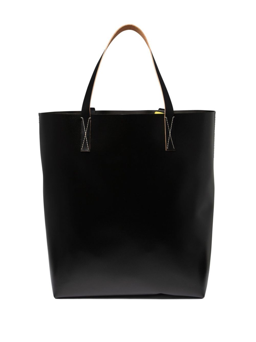 Marni o1w1db11125 Size :OS/ Leather Tote Bag in White/Black Size ONE SIZE - 2 Thumbnail