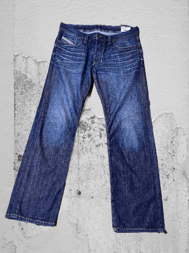 Diesel × Vintage Vintage Diesel Y2K distressed Flare denim pants Size US 34 / EU 50 - 1 Thumbnail