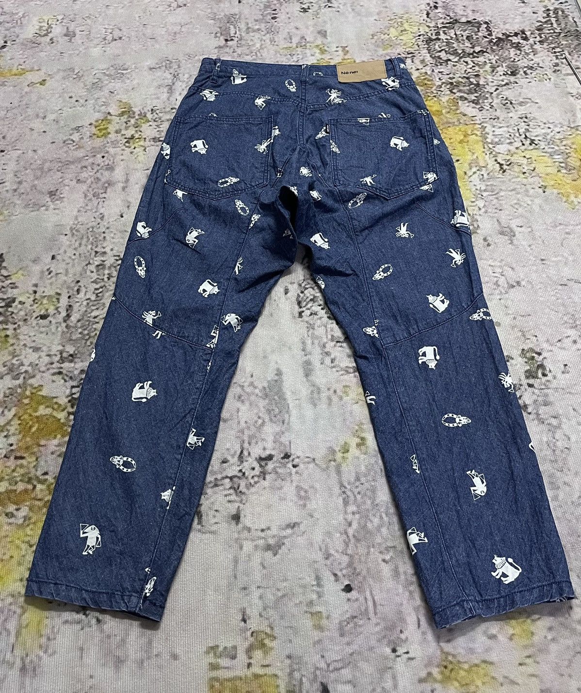 Issey Miyake × Japanese Brand × Ne-Net Ne-net By Issey Miyake Jeans Printed Size US 30 / EU 46 - 2 Thumbnail