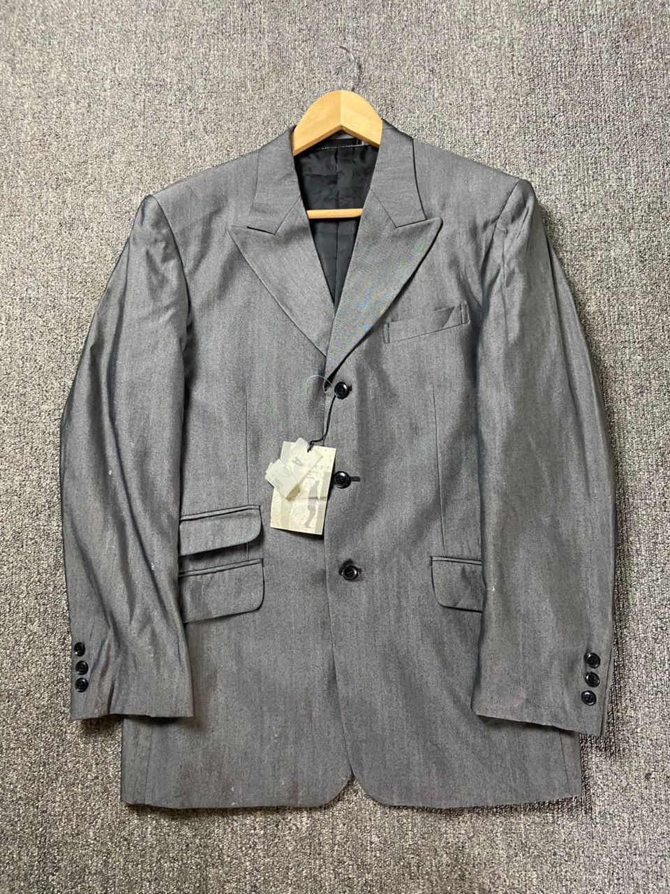 Japanese Brand AGNAT Homme Single Breasted Blazer (205) Size US XXS / EU 40 - 1 Thumbnail