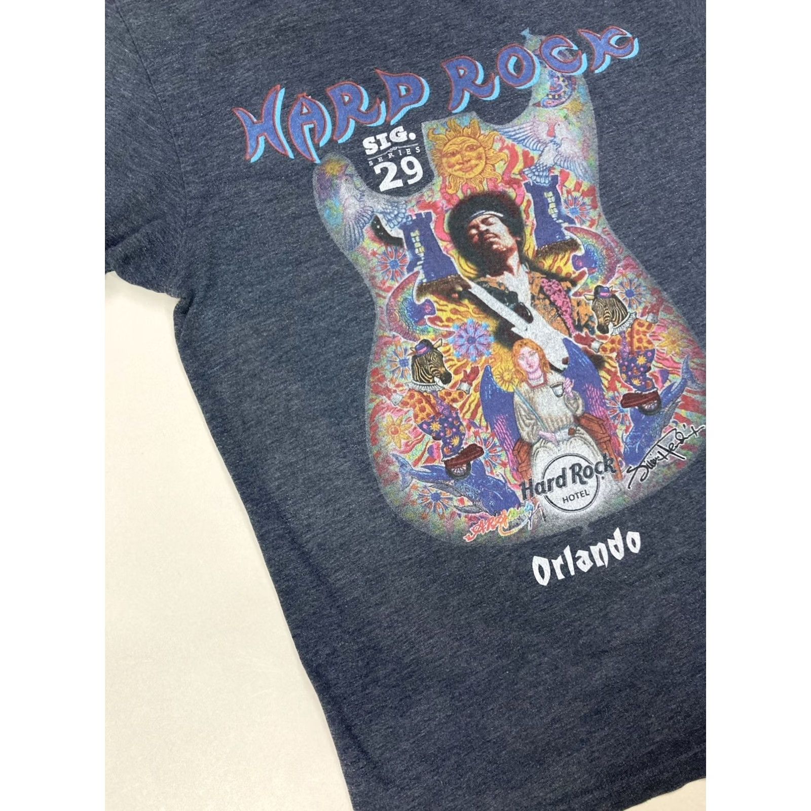 Hard Rock Cafe Hard Rock Jimi Hendrix T-Shirt Women Small Blue Music Shirt Size S / US 4 / IT 40 - 3 Thumbnail