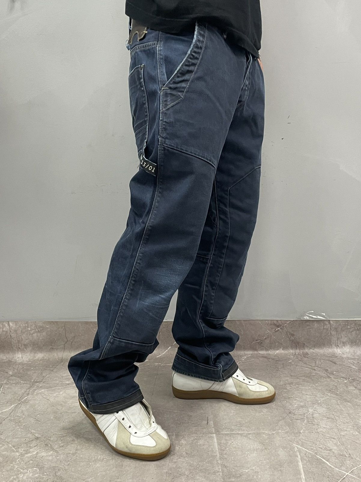 G-Star G star raw wide leg baggy double knee jeans pants y2k Size US 33 - 3 Thumbnail