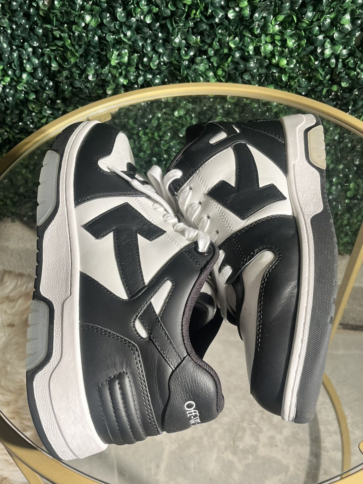 Off-White Out of Office Leather Sneakers – White/Black – EU 44 / US 11 Size US 11 / EU 44 - 5 Thumbnail