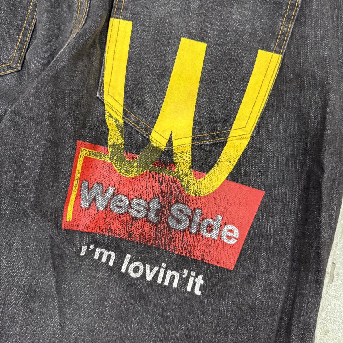 La Gear Vintage West Side Seagull Ripoff Travis Scott Flacko Denim Size US 36 / EU 52 - 11 Thumbnail