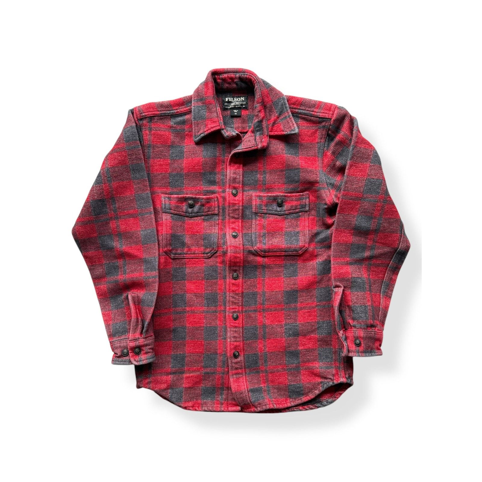 Filson Filson Beartooth Cotton Shirt Charcoal Red SZ XS Size US XS / EU 42 / 0 - 1 Thumbnail