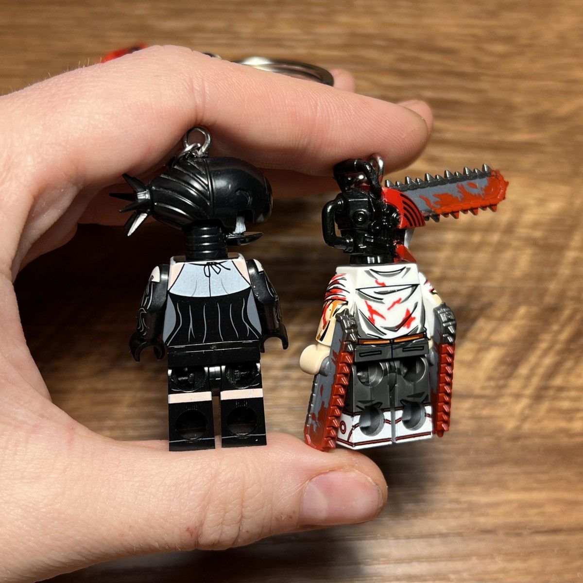 Anime chainsaw man denji reze lego minifigure keychain keyring Size ONE SIZE - 9 Thumbnail