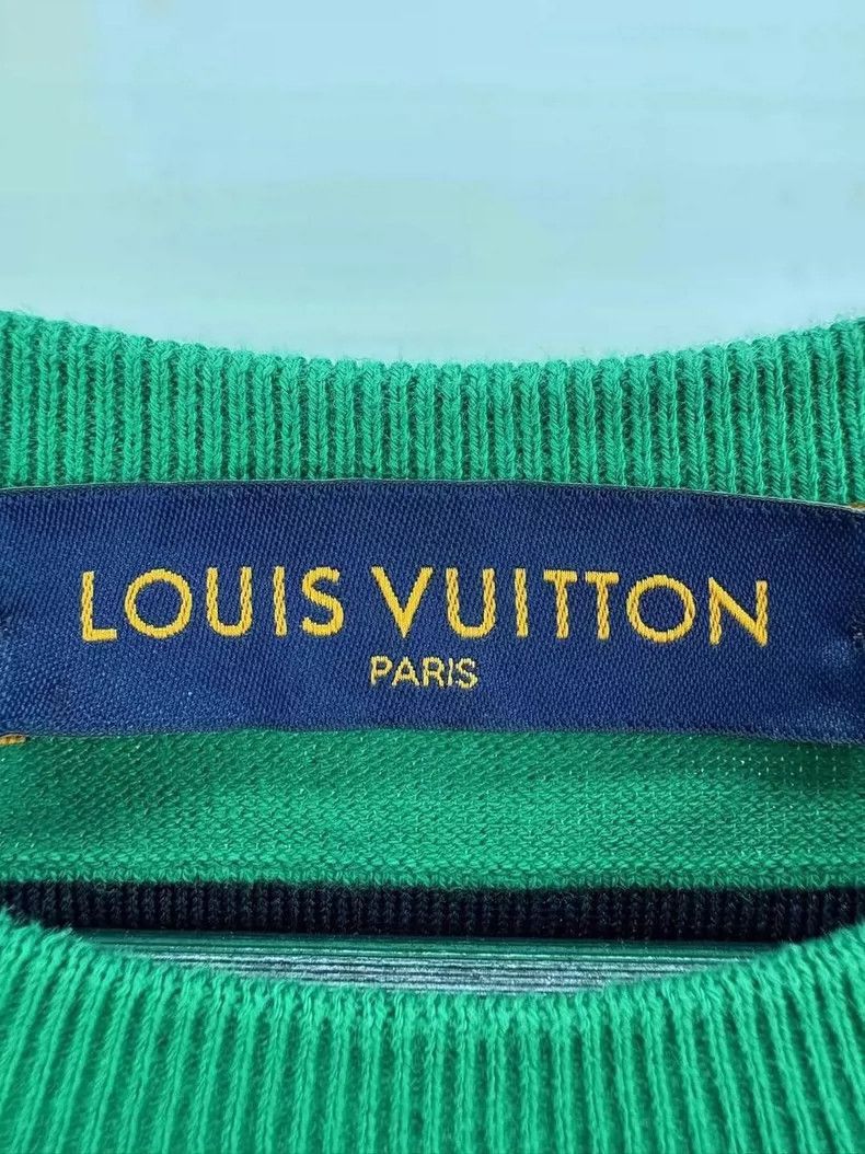 Louis Vuitton Louis Vuitton Green Knit Logo Short Sleeve Shirt -2505 Size US S / EU 44-46 / 1 - 6 Thumbnail