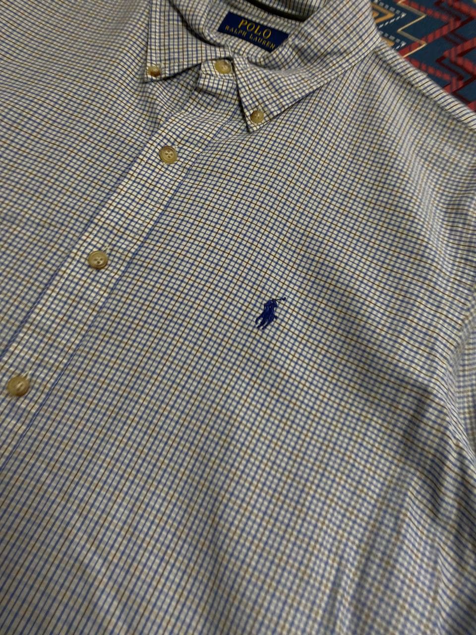 Polo Ralph Lauren × Vintage 90s Vintage Mens Flannel Plaid Shirt Size US L / EU 52-54 / 3 - 7 Thumbnail