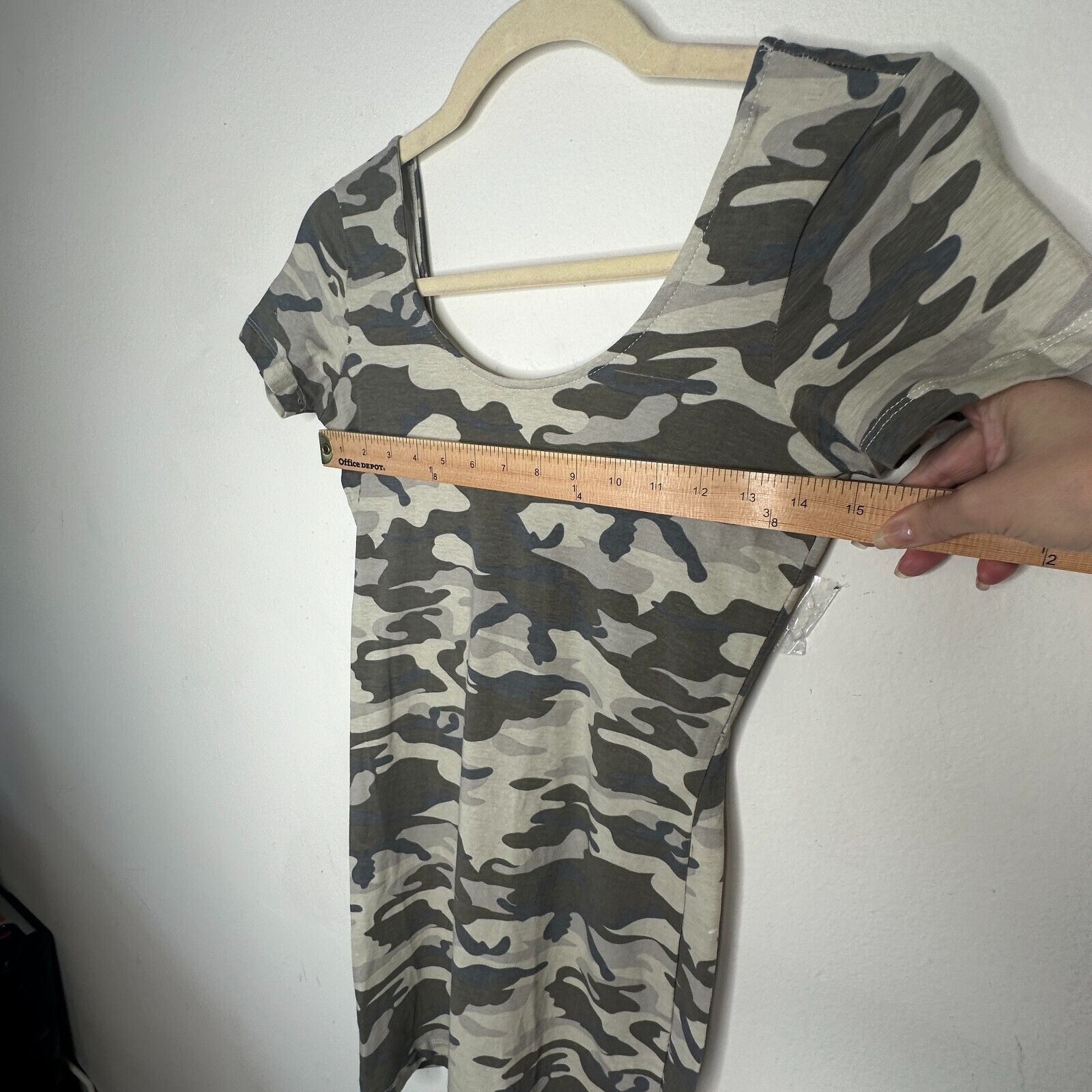 Other NWT Love Change Italy Camo Bodycon Dress Deep Low U Back S Size S / US 4 / IT 40 - 10 Thumbnail