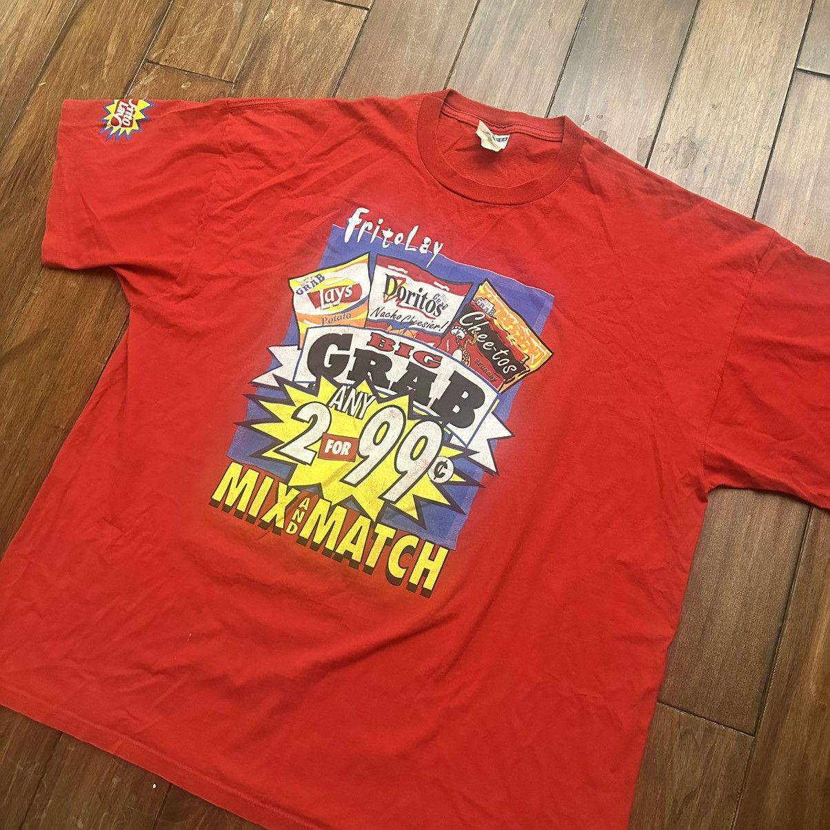 Jerzees × Vintage vintage frito lays snack promo red shirt Size US XXL / EU 58 / 5 - 3 Thumbnail