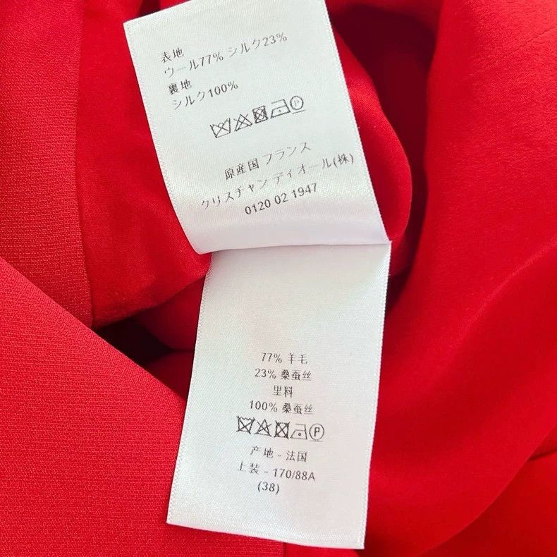 Dior Dior Red wool blend suit Size XS / US 0-2 / IT 36-38 - 7 Thumbnail