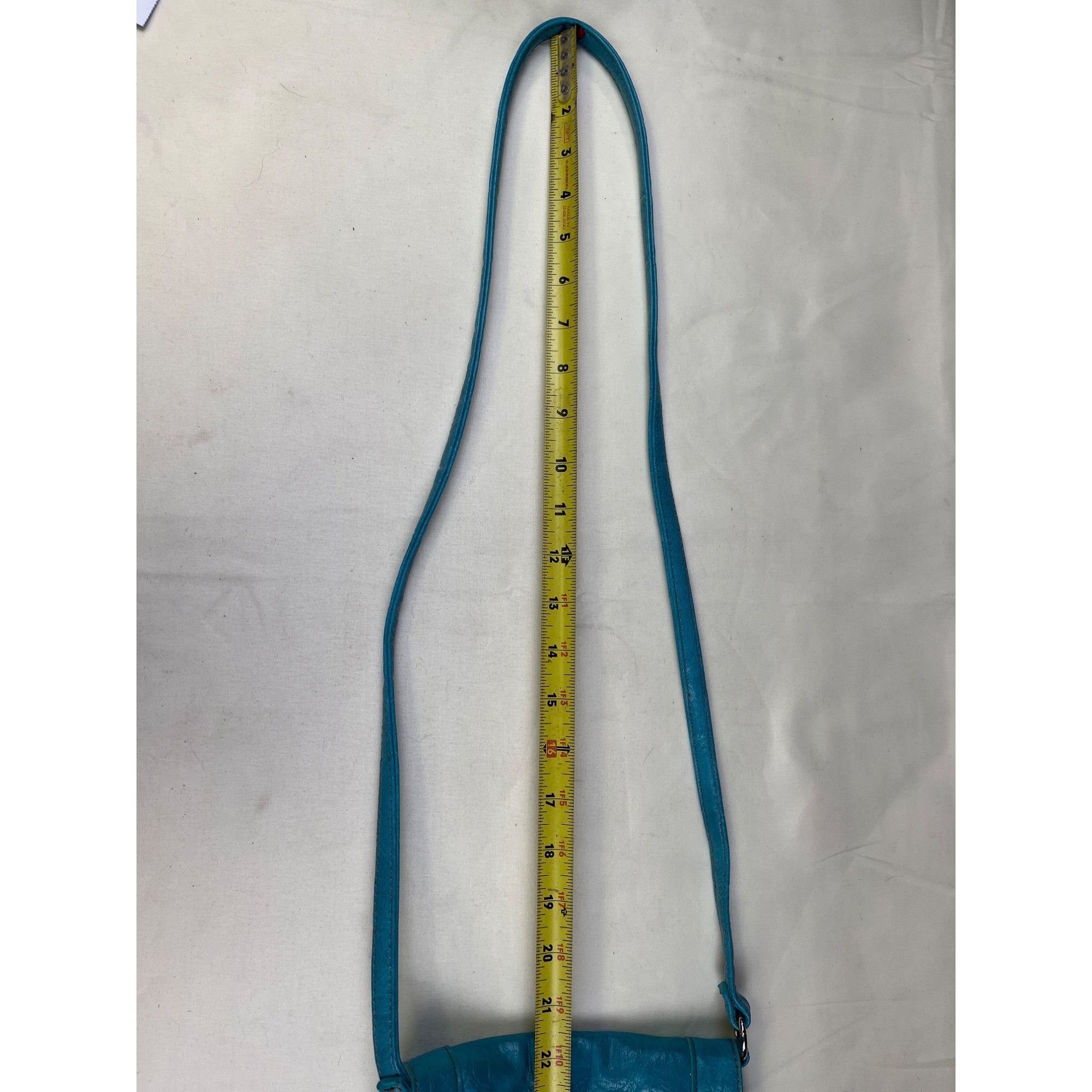 Nine West Nine West Women's Blue Turquoise Leather Crossbody Mini Bag Size ONE SIZE - 8 Thumbnail