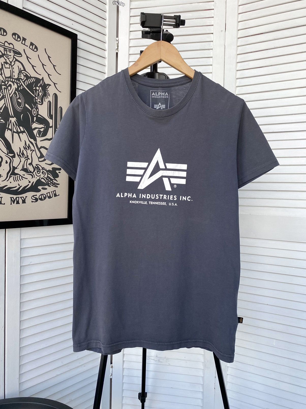 Alpha Industries Alpha Industries USA Big Logo Army Tee Shirt Size US M / EU 48-50 / 2 - 1 Thumbnail
