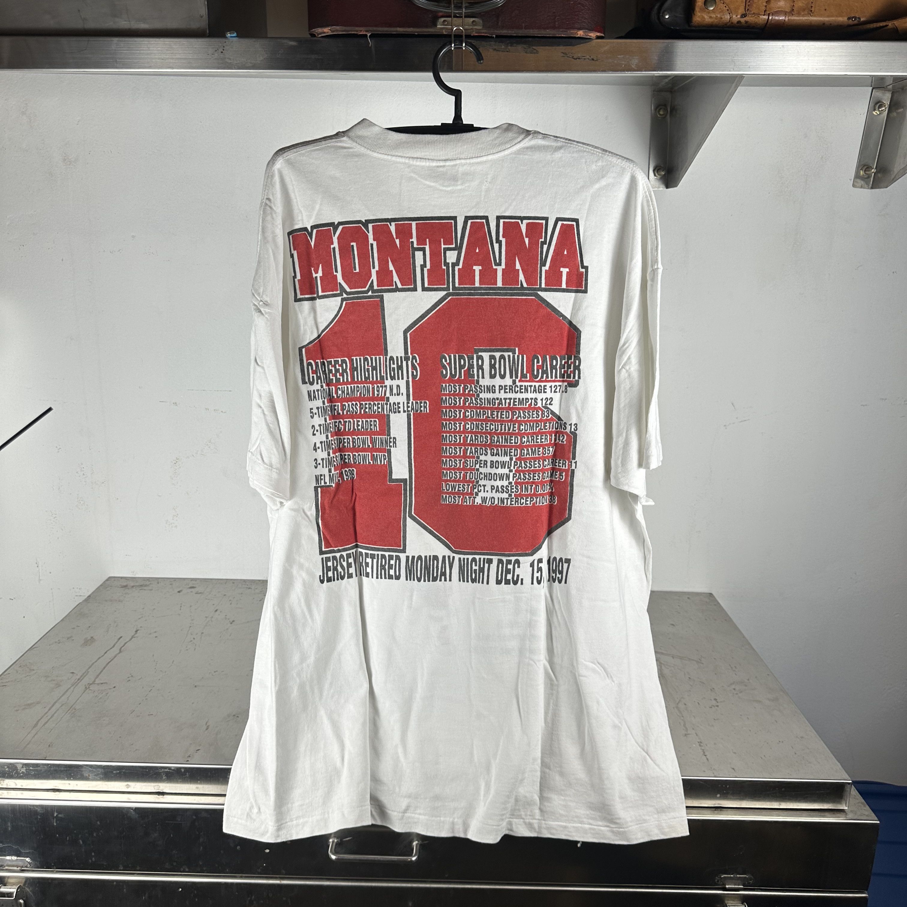 Vintage ​1997 Joe Montana 49ers The Making of a Champion NFL T-shirt Size US XXL / EU 58 / 5 - 2 Thumbnail