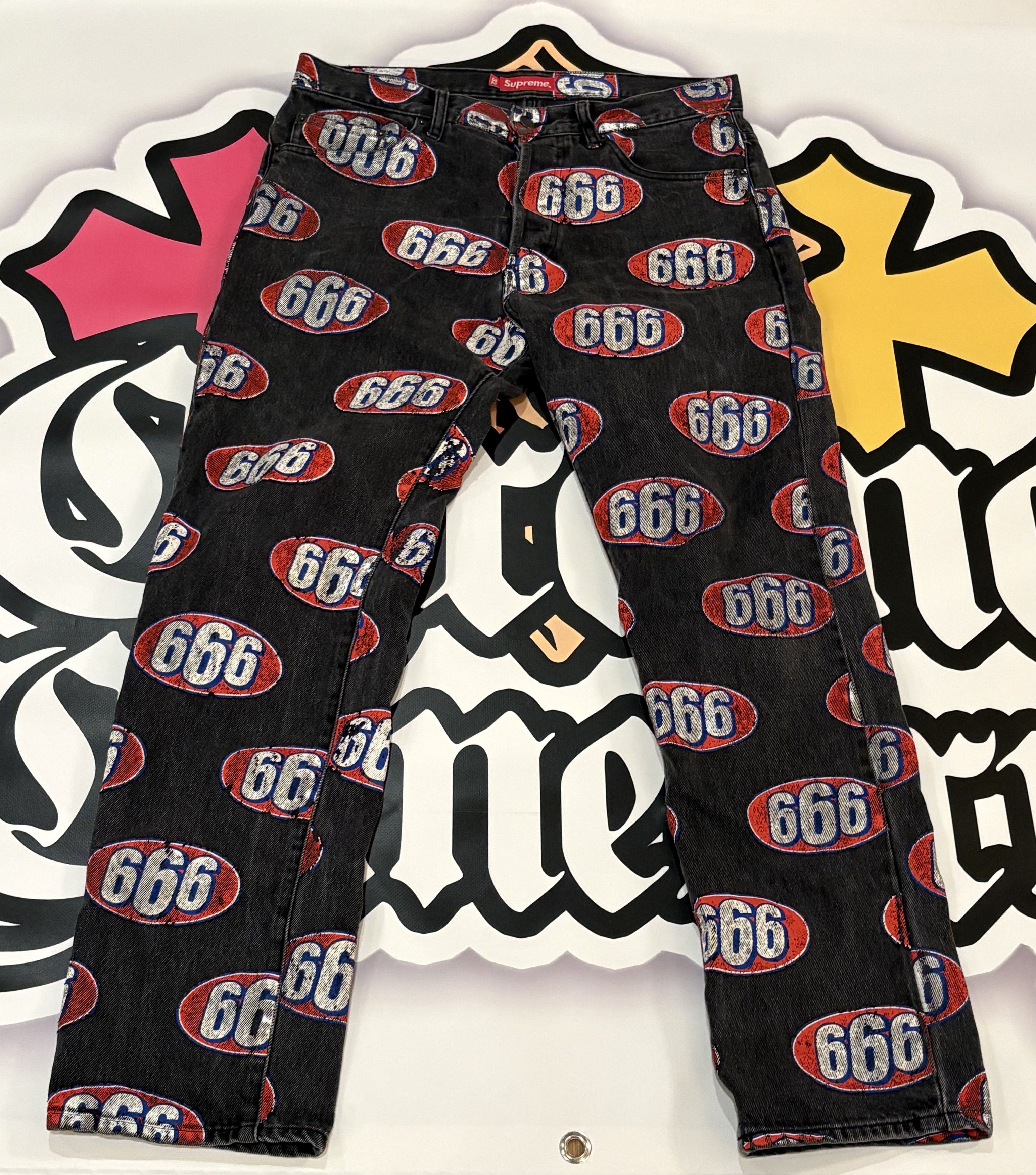 Supreme 666 デニム5-Pocket Jean Supreme 666 デニム5-Pocket Jean Supreme 666 denim sz 32 | eBay