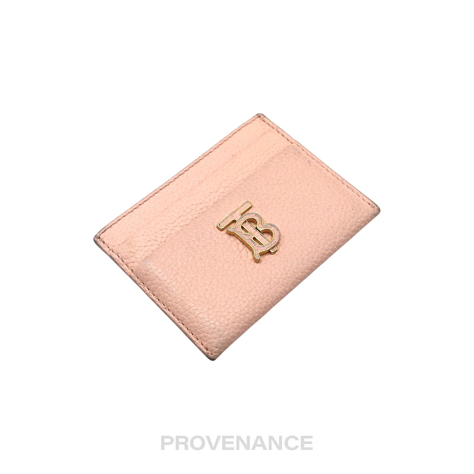 Burberry 🔴 Burberry Card Holder Wallet -TB Monogram Pink Leather Size ONE SIZE - 4 Thumbnail