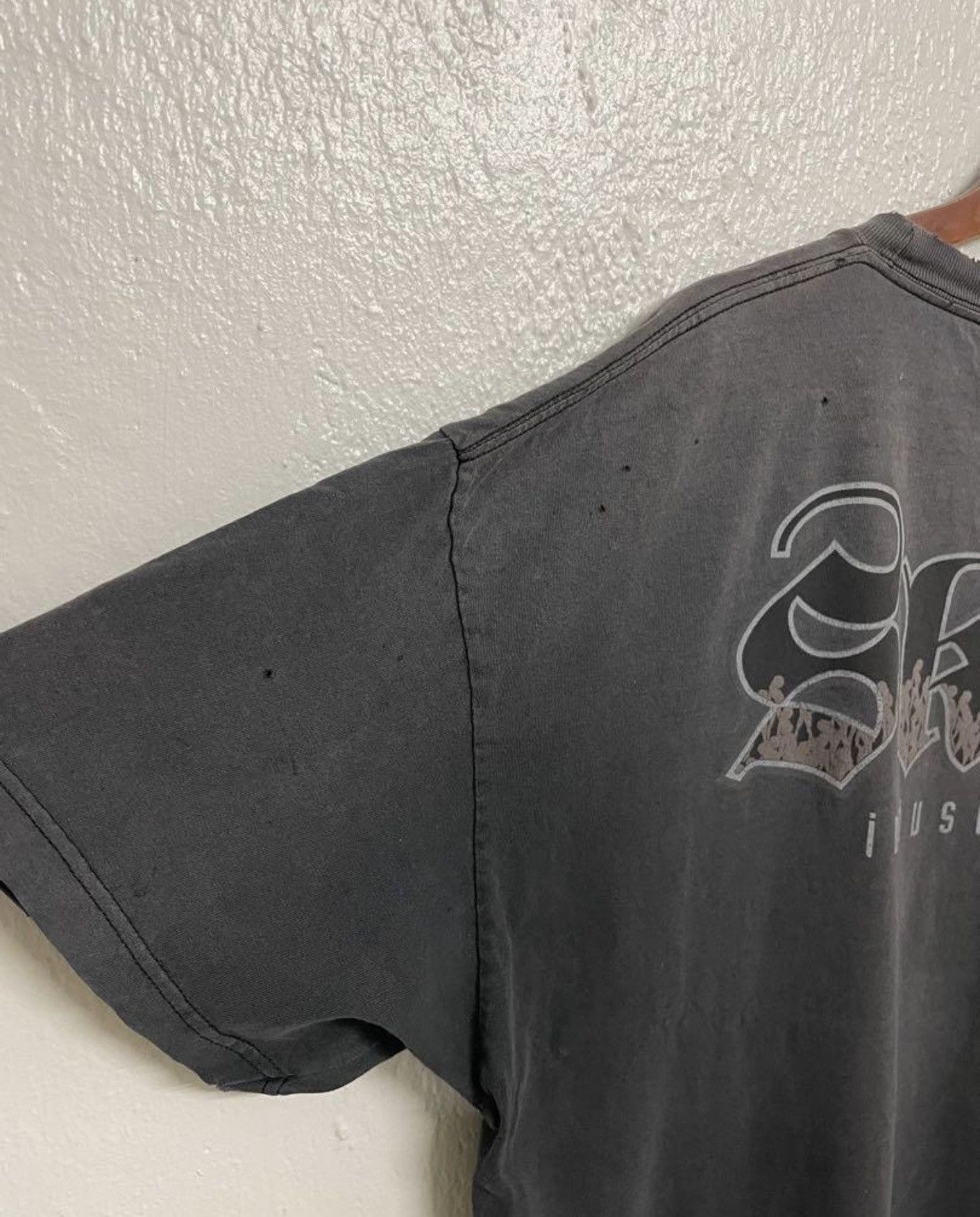 Hook-Ups FIRE 🔥🔥 VINTAGE 90s SKIN INDUSTRIES SPELL OUT DISTRESSED Size US XXL / EU 58 / 5 - 12 Thumbnail