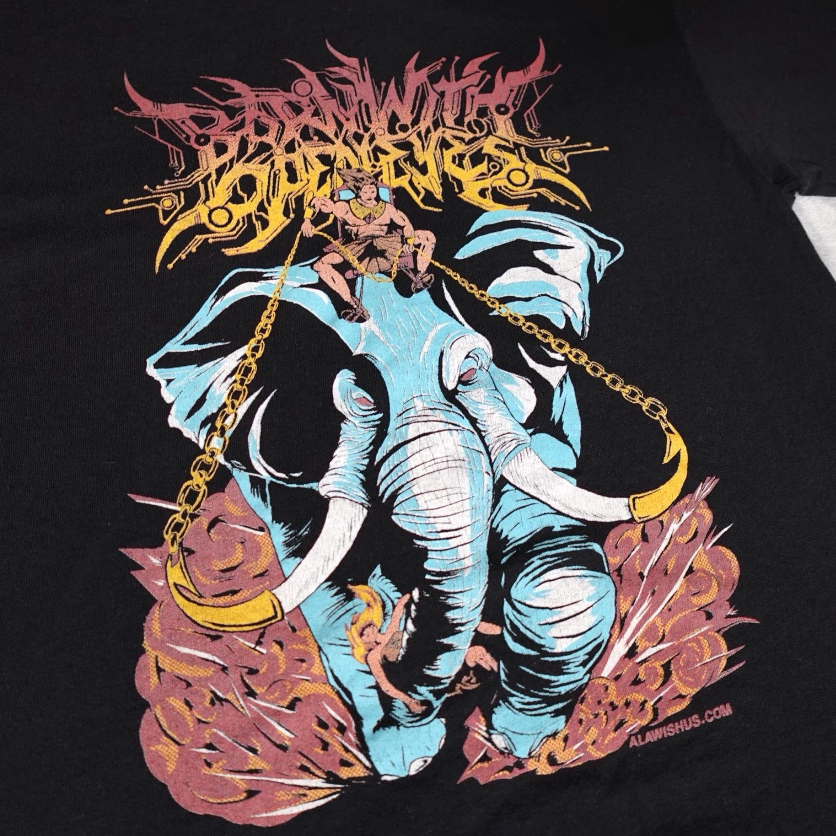 Gildan VINTAGE Gildan Death Metal Band T-Shirt Men M Slim Fit Music Black Size US M / EU 48-50 / 2 - 2 Thumbnail