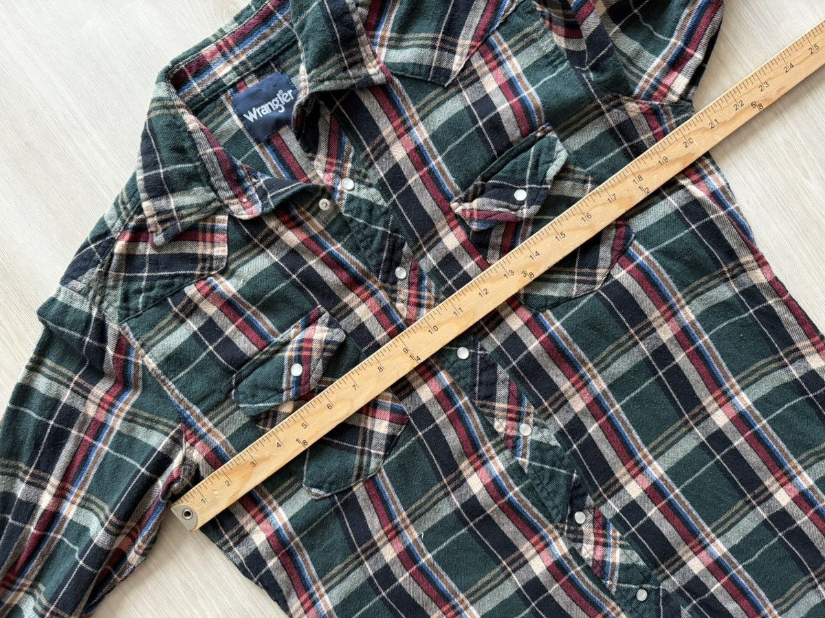 Wrangler Vintage Wrangler Plaid Long Pearl Snap Flannel Sz S Fits XS Size US XS / EU 42 / 0 - 5 Thumbnail