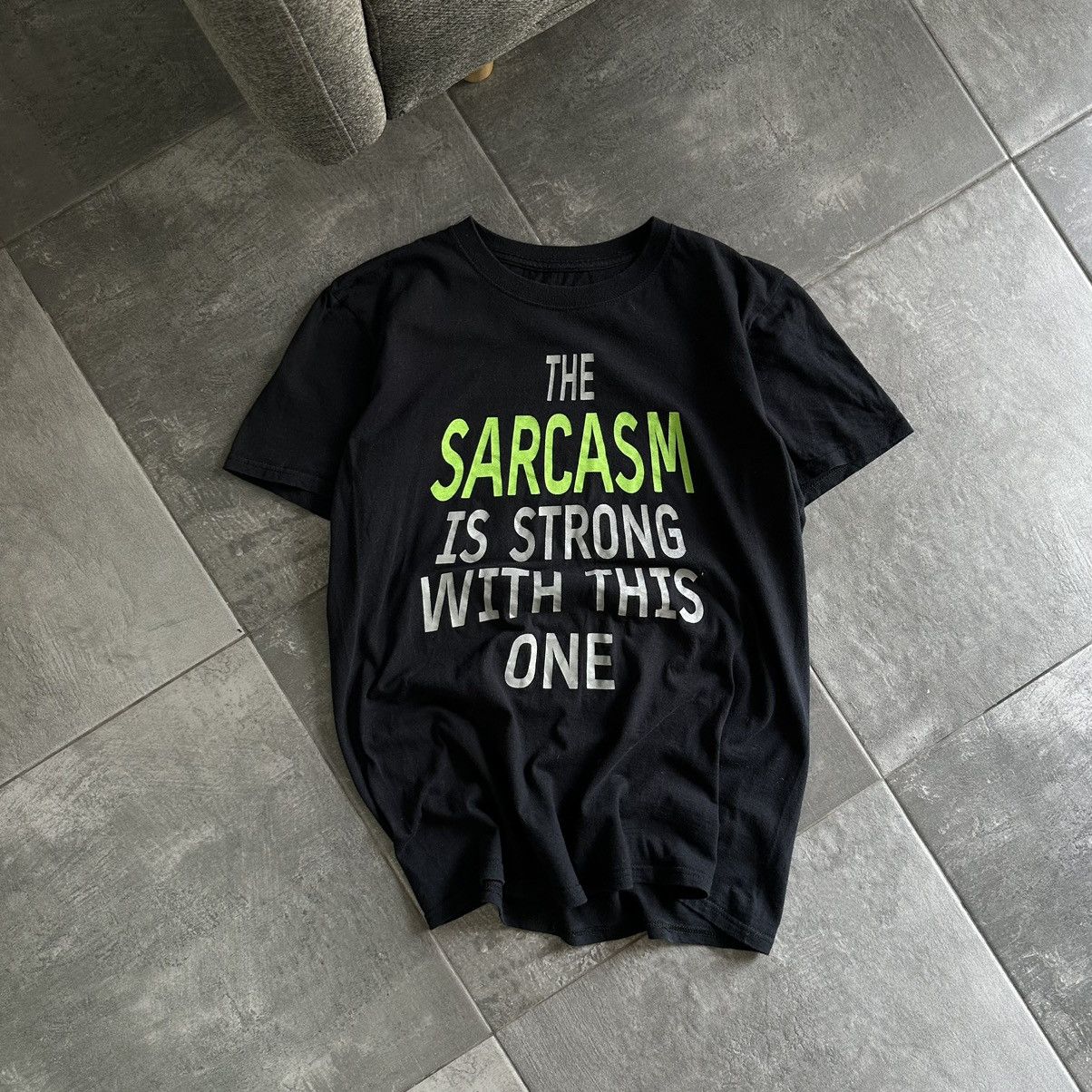 Vintage Vintage The Sarcasm Is Strong With This One T-shirts Humor Size L / US 10 / IT 46 - 1 Thumbnail