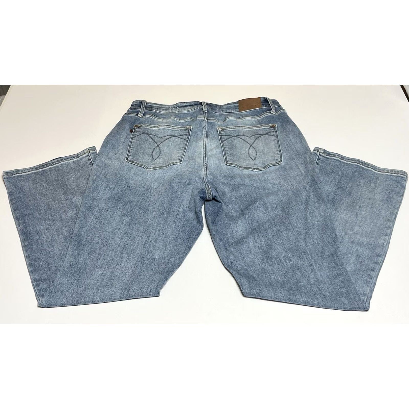 Vintage Judy Blue Jeans Womens 18W Bootcut High Rise Denim Blue Stretch 5-Pocket Logo Size 25" / US 0 / IT 36 - 2 Thumbnail