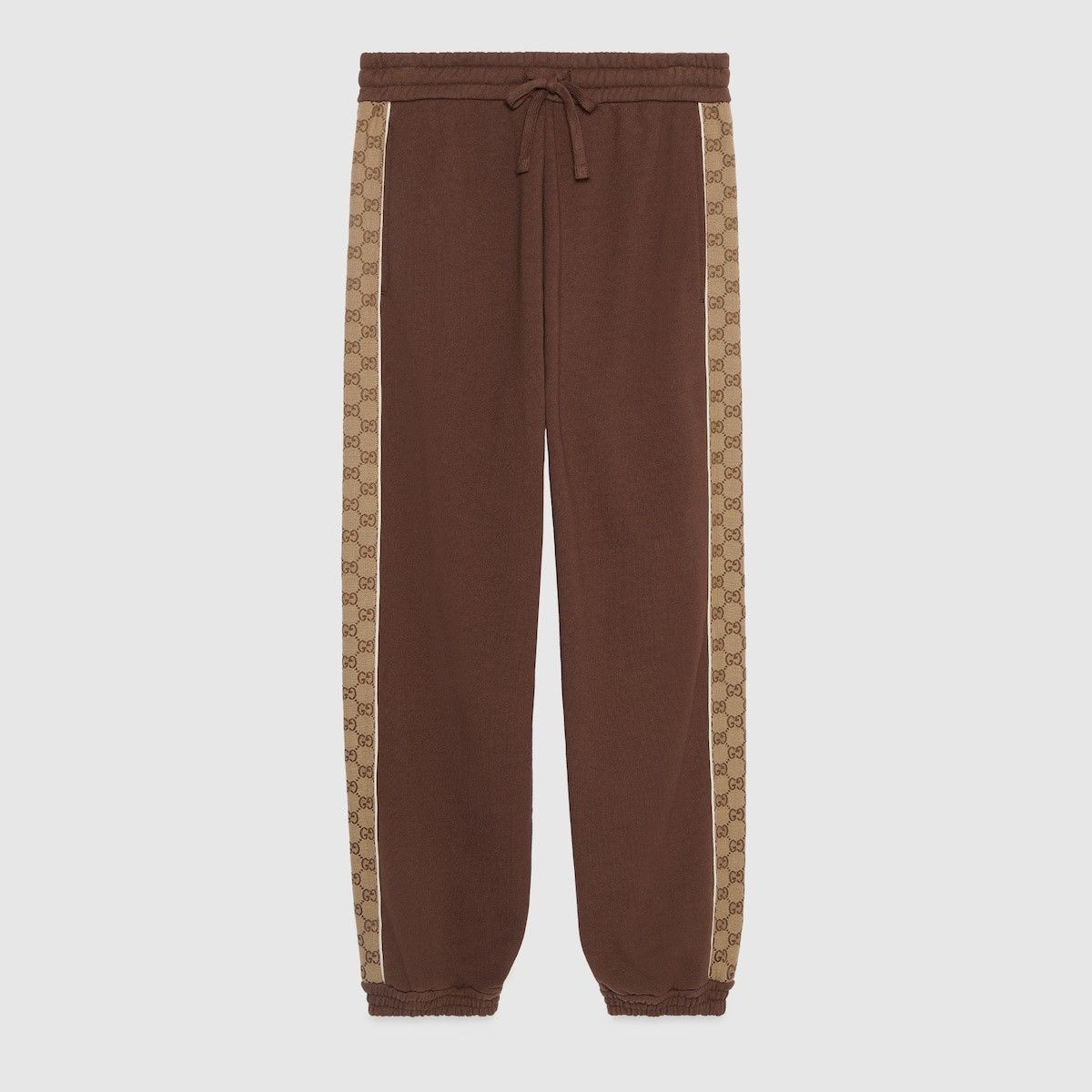 Gucci o1s1wg110925 Cotton Jersey Sweatpants in Brown Size US 30 / EU 46 - 1 Thumbnail
